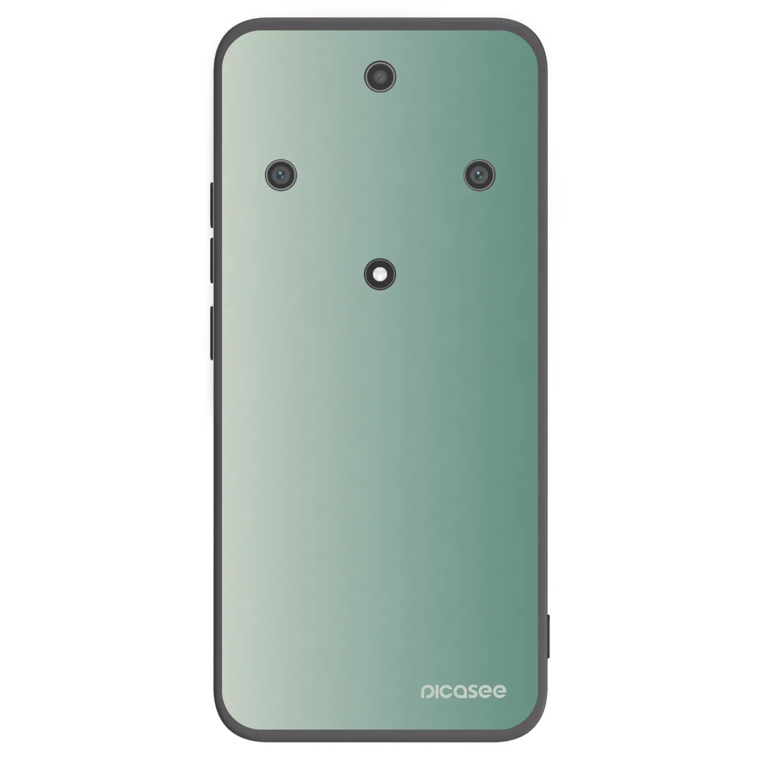 Picasee silikonowe czarne etui na Honor Magic5 Lite 5G - Misty Sage