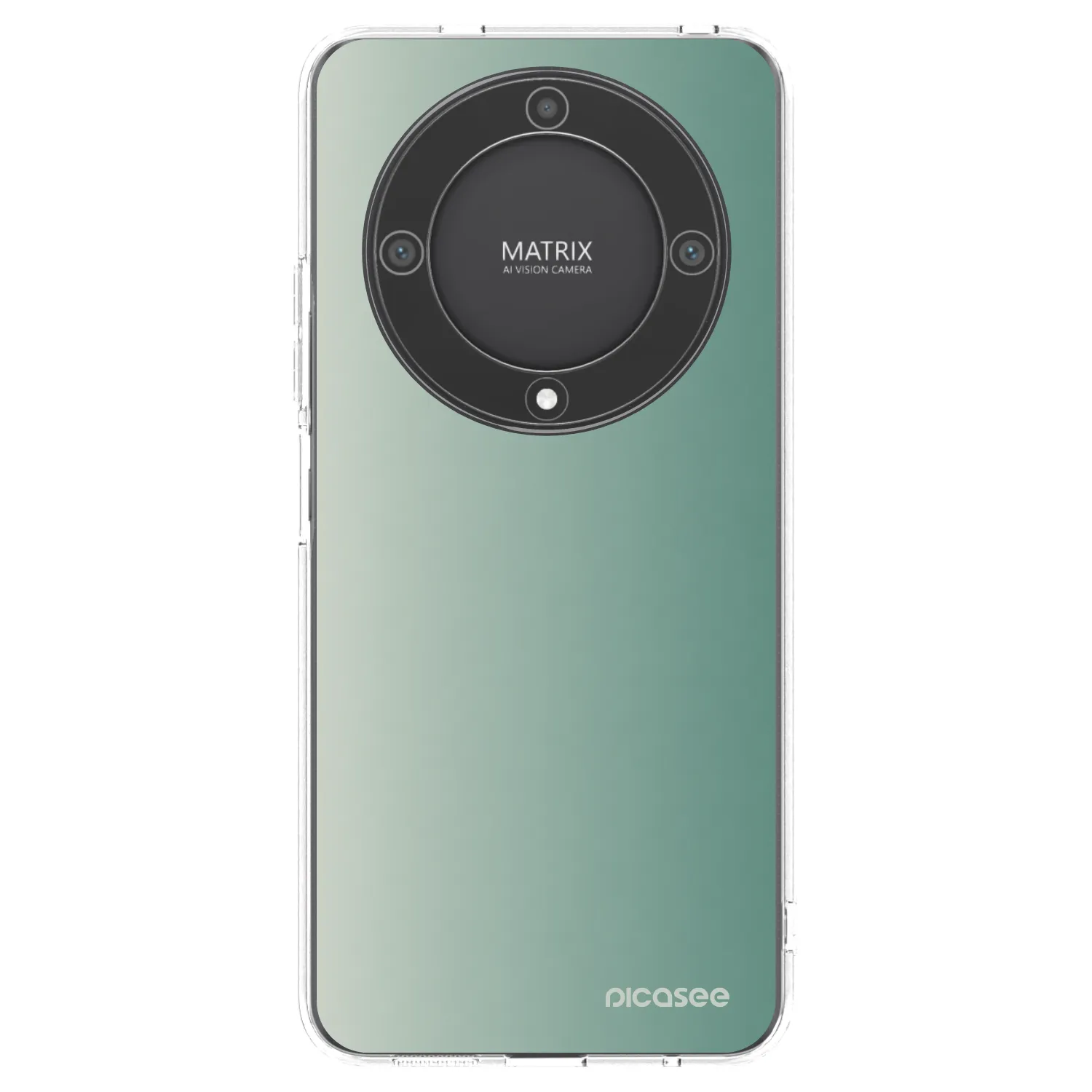 Picasee silikonowe przeźroczyste etui na Honor Magic5 Lite 5G - Misty Sage