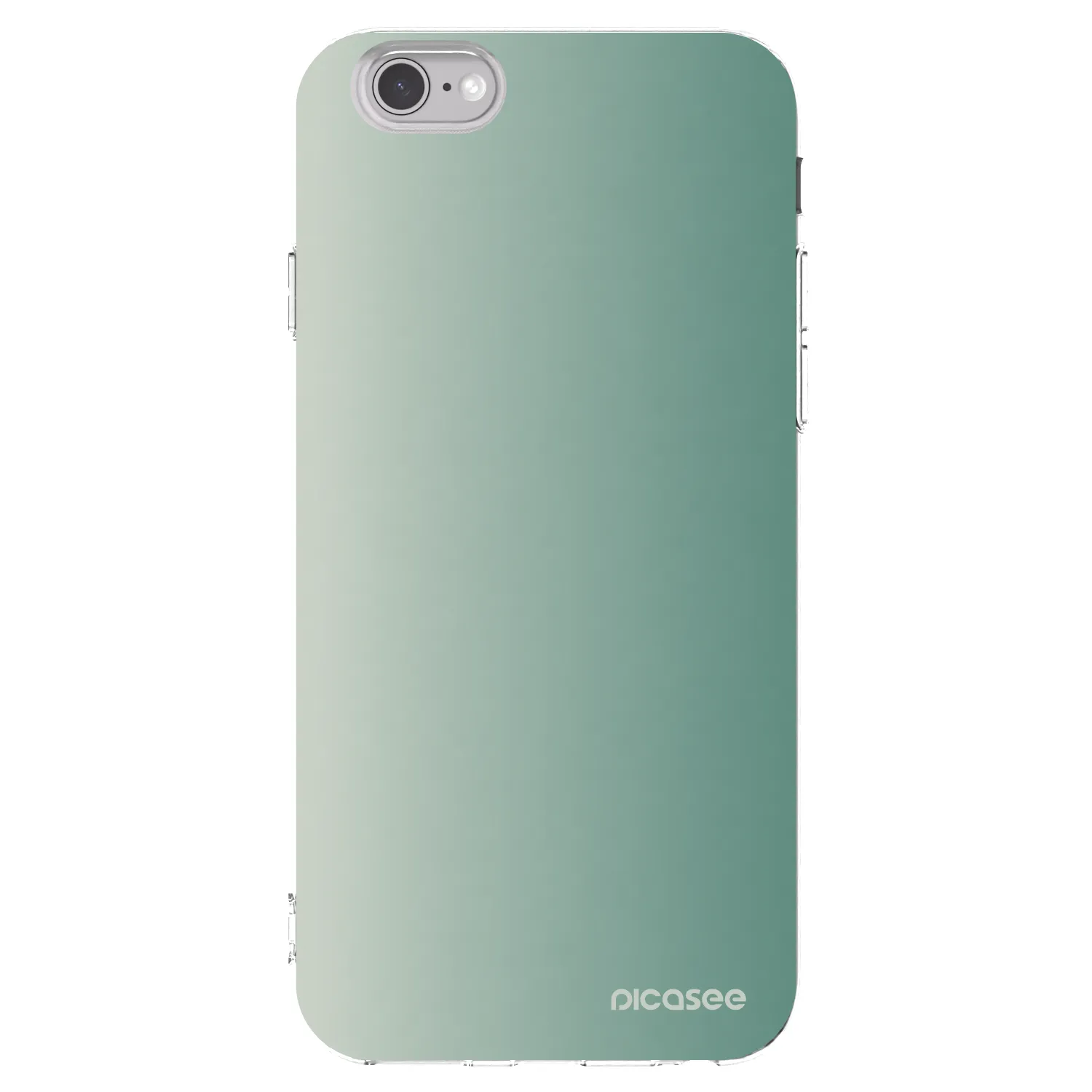 Picasee silikonowe przeźroczyste etui na Apple iPhone 6/6S - Misty Sage