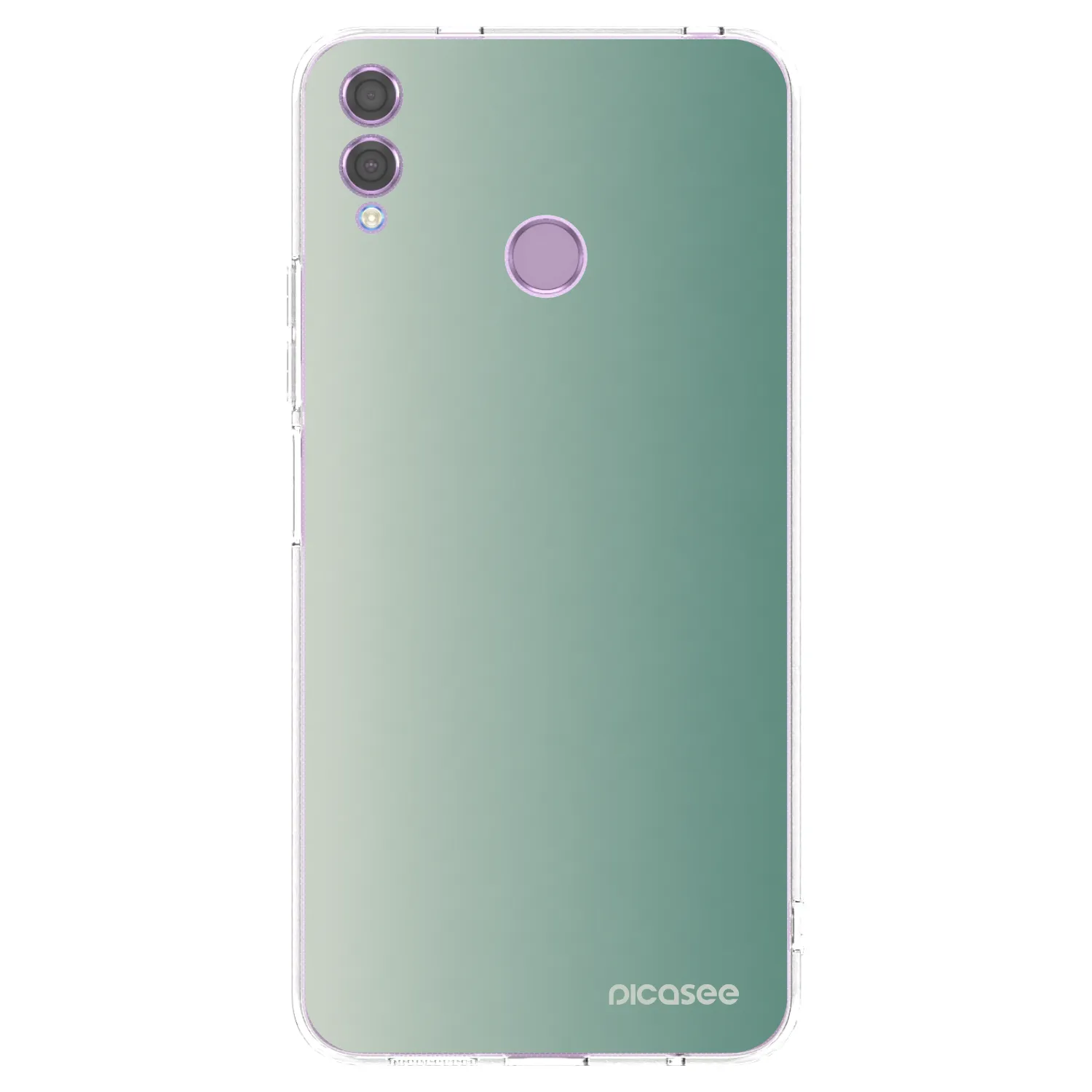 Picasee silikonowe przeźroczyste etui na Honor 8X - Misty Sage