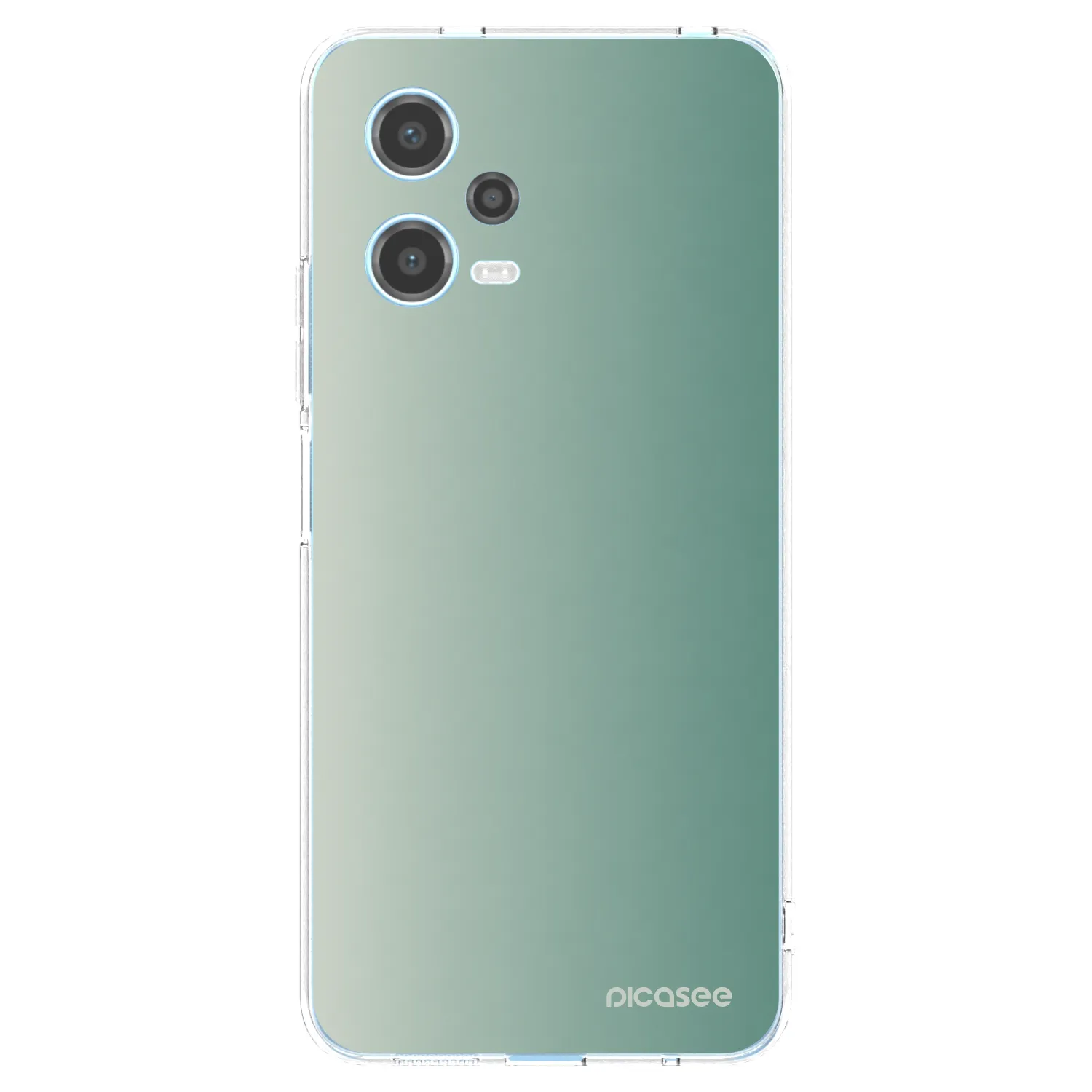 Picasee silikonowe przeźroczyste etui na Xiaomi Redmi Note 12 5G - Misty Sage
