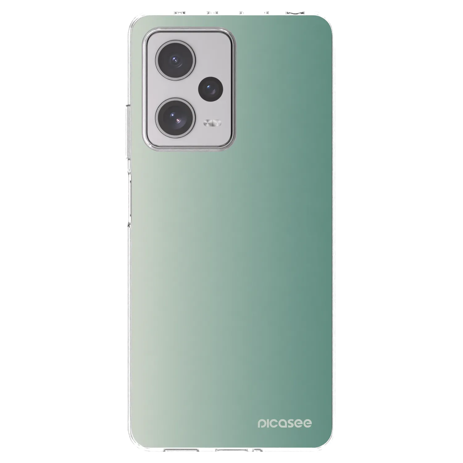 Picasee silikonowe przeźroczyste etui na Xiaomi Redmi Note 12 Pro+ 5G - Misty Sage