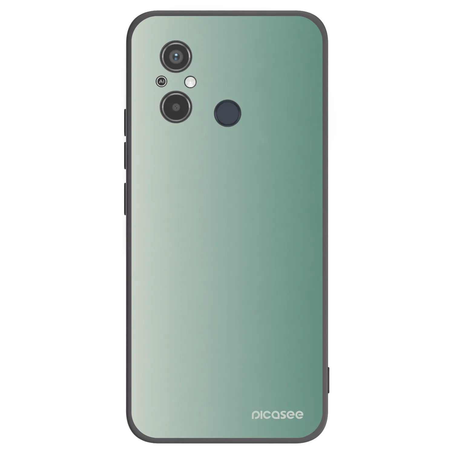 Picasee silikonowe czarne etui na Xiaomi Redmi 12C - Misty Sage