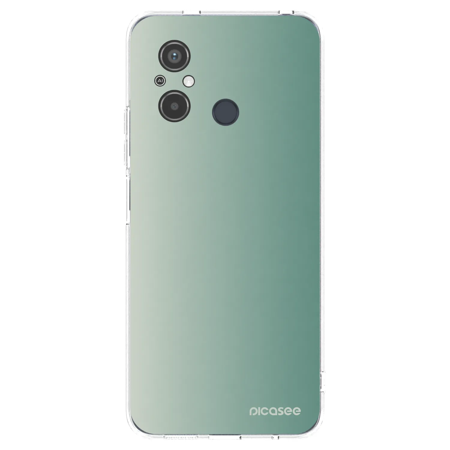 Picasee silikonowe przeźroczyste etui na Xiaomi Redmi 12C - Misty Sage