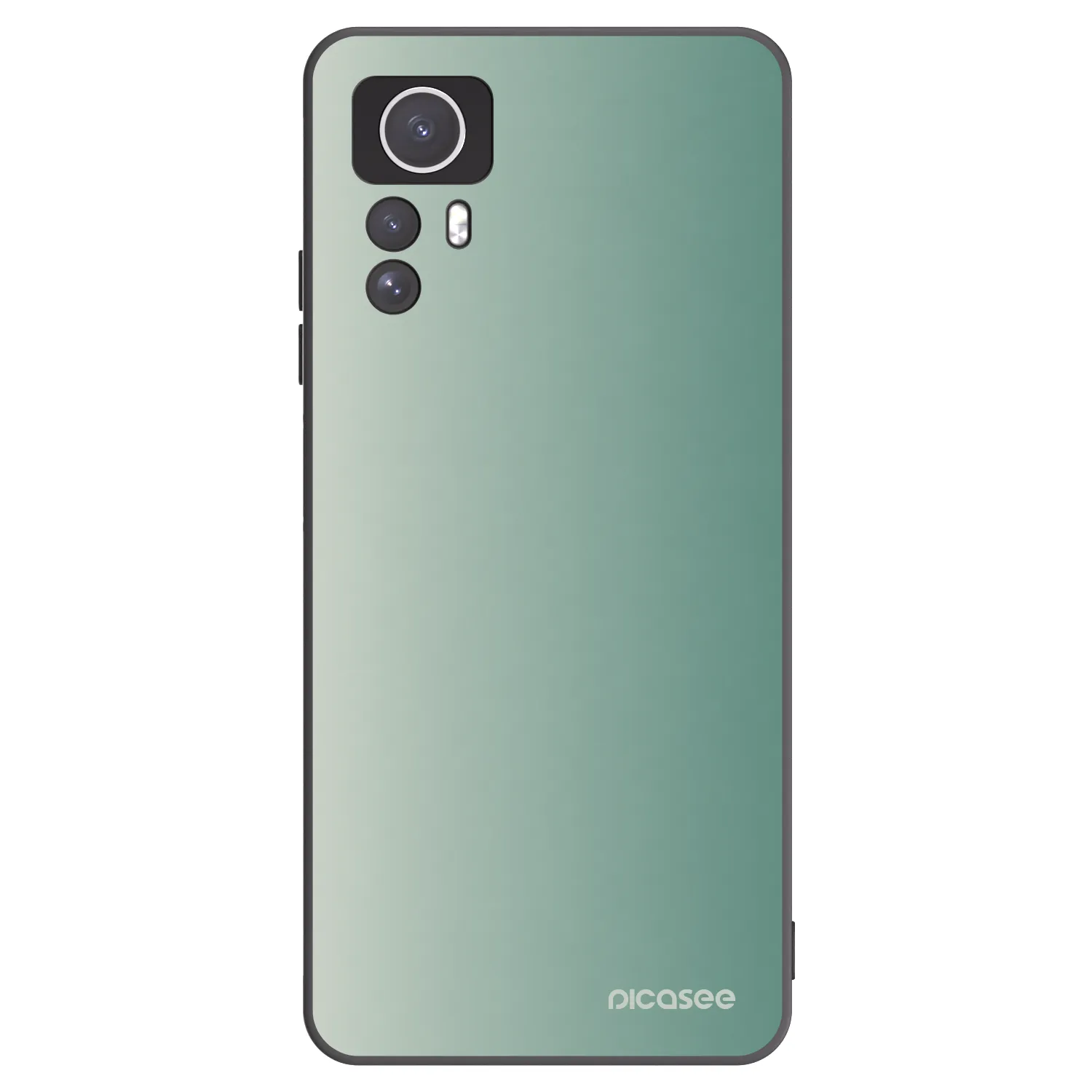 Picasee silikonowe czarne etui na Xiaomi Redmi Note 12S - Misty Sage