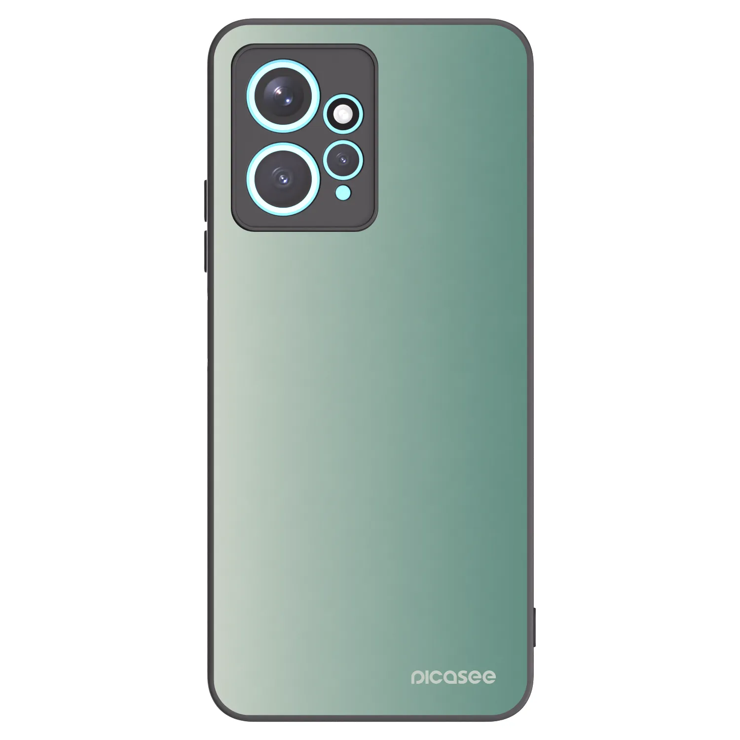 Picasee silikonowe czarne etui na Xiaomi Redmi Note 12 4G - Misty Sage