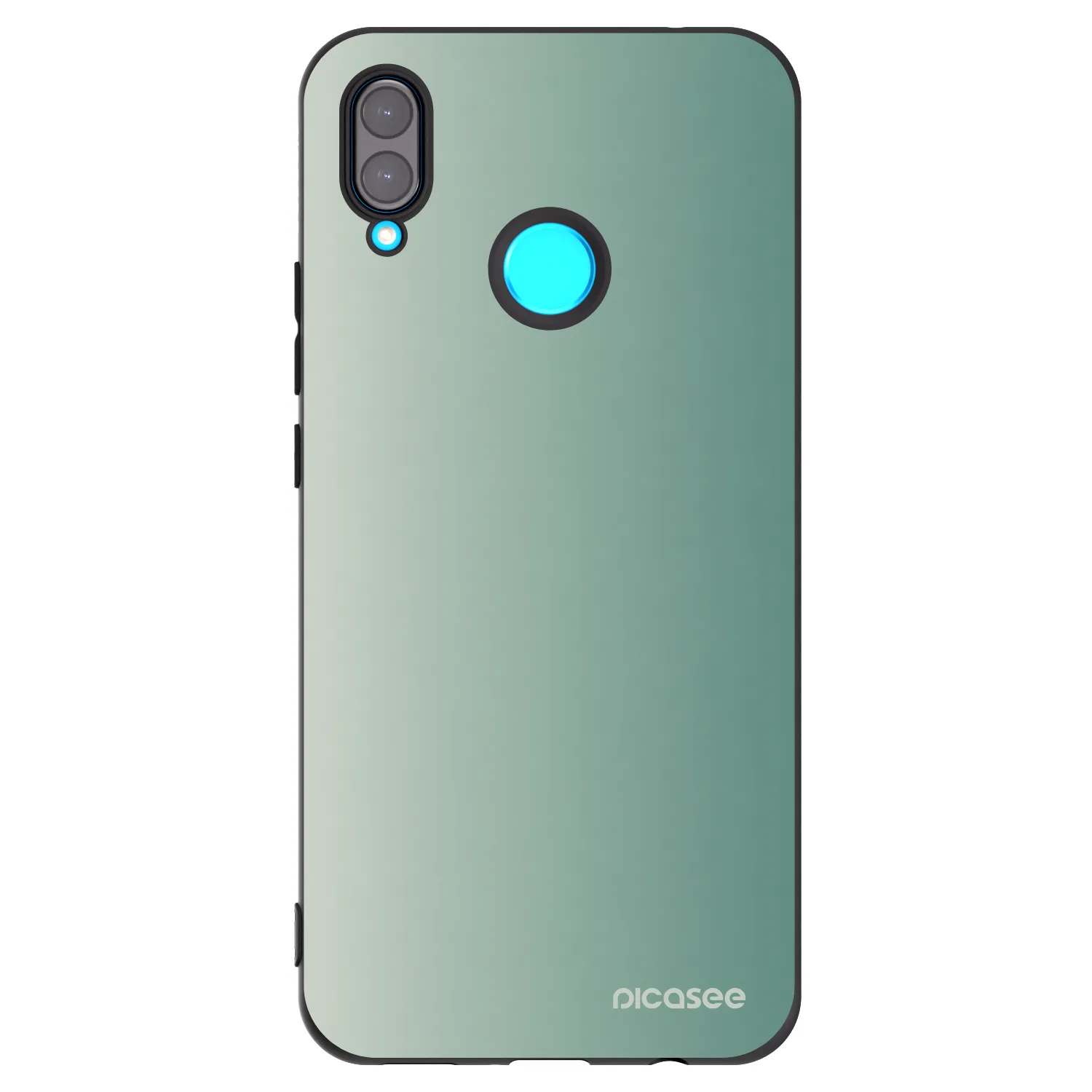 Picasee silikonowe czarne etui na Huawei Nova 3 - Misty Sage