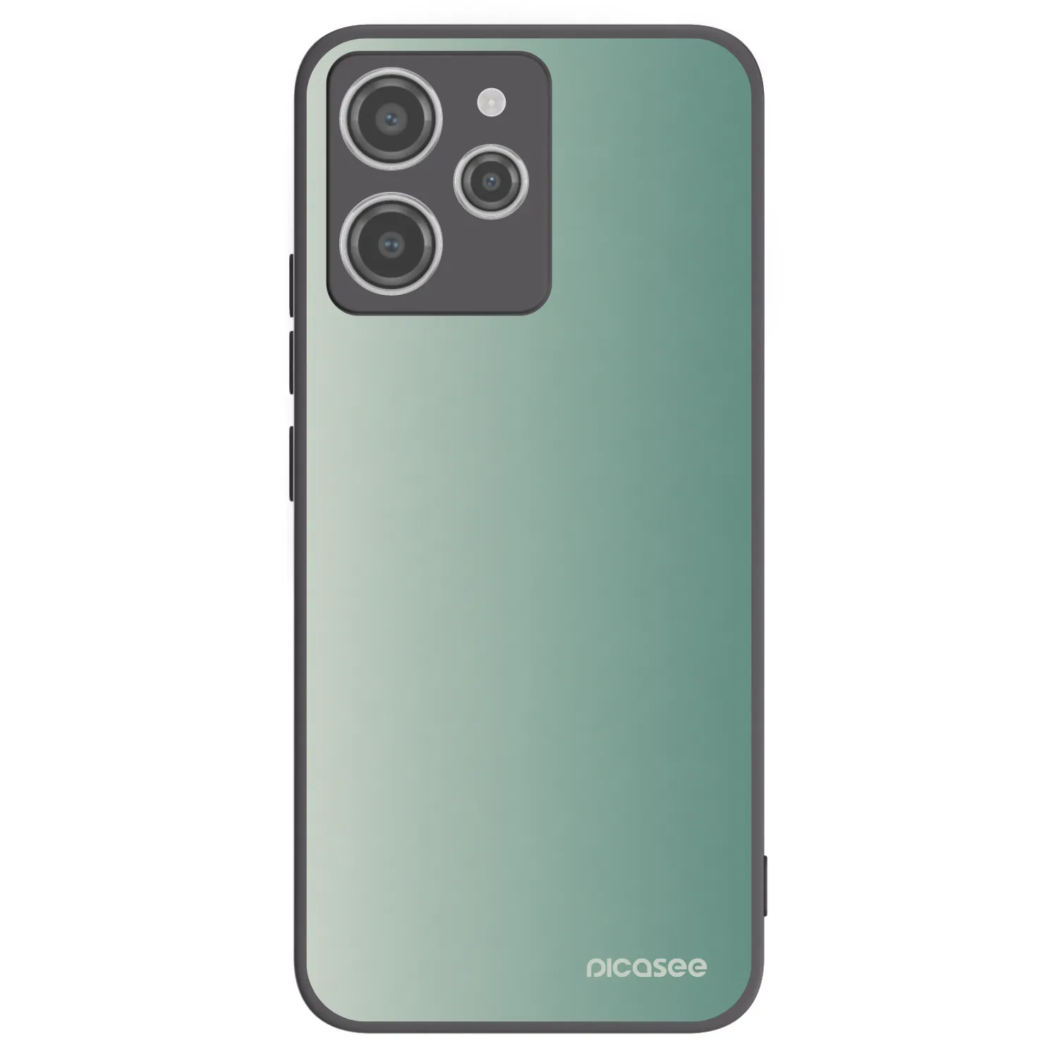 Picasee silikonowe czarne etui na Xiaomi Redmi 12 4G - Misty Sage