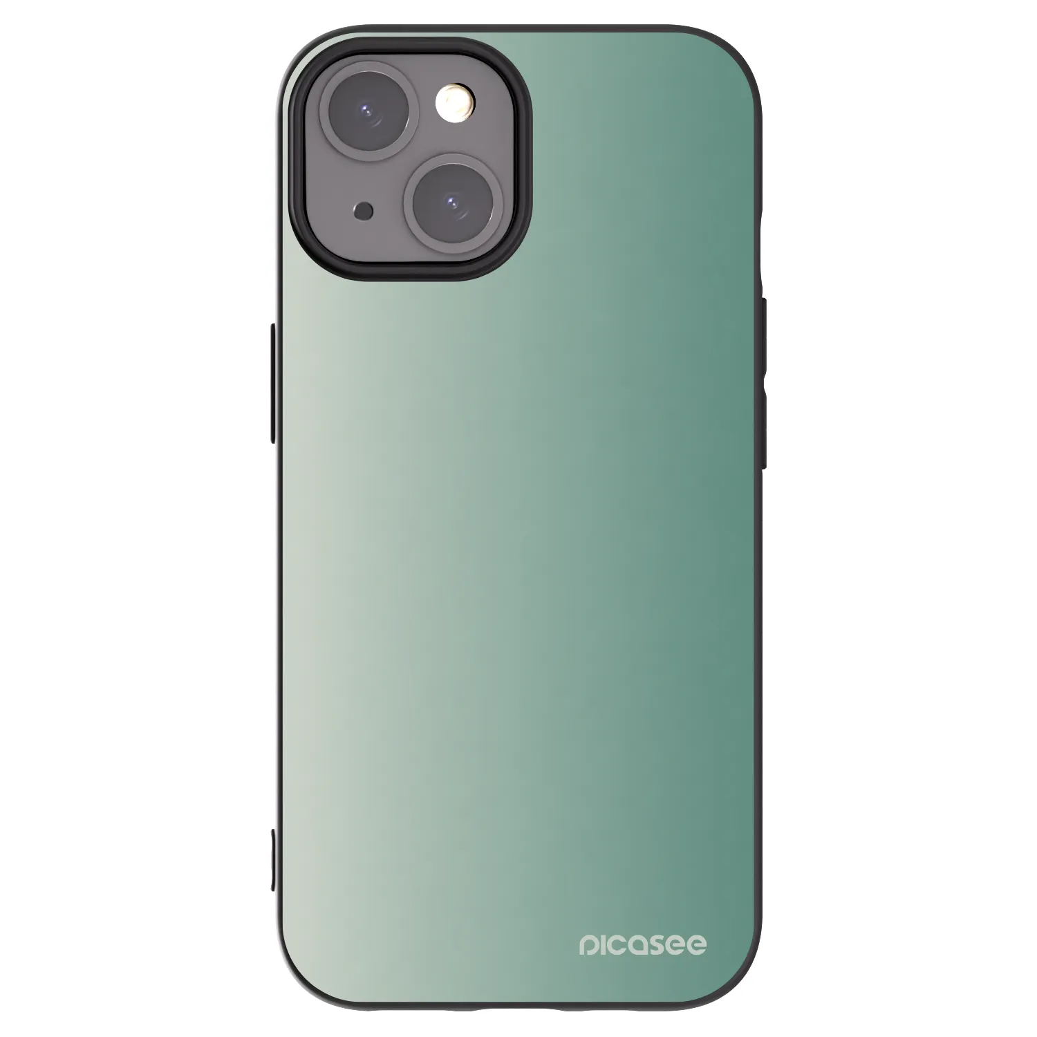 Picasee silikonowe czarne etui na Apple iPhone 15 - Misty Sage