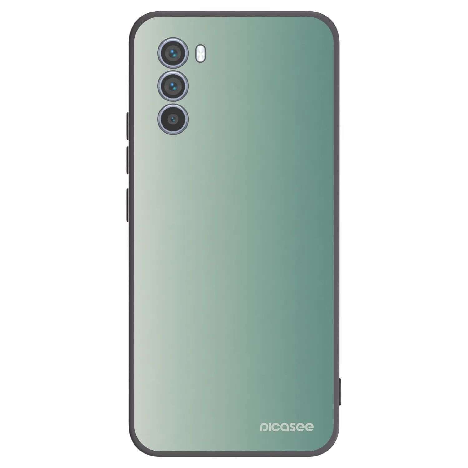 Picasee silikonowe czarne etui na Motorola Moto G62 - Misty Sage