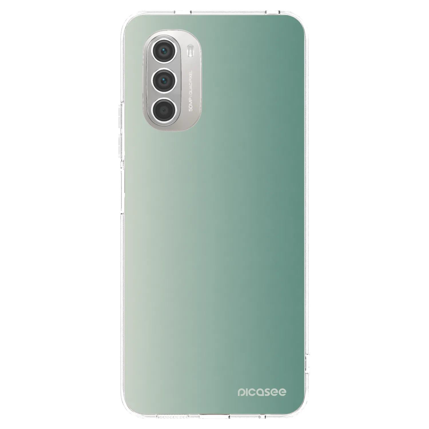Picasee silikonowe przeźroczyste etui na Motorola Moto G51 - Misty Sage