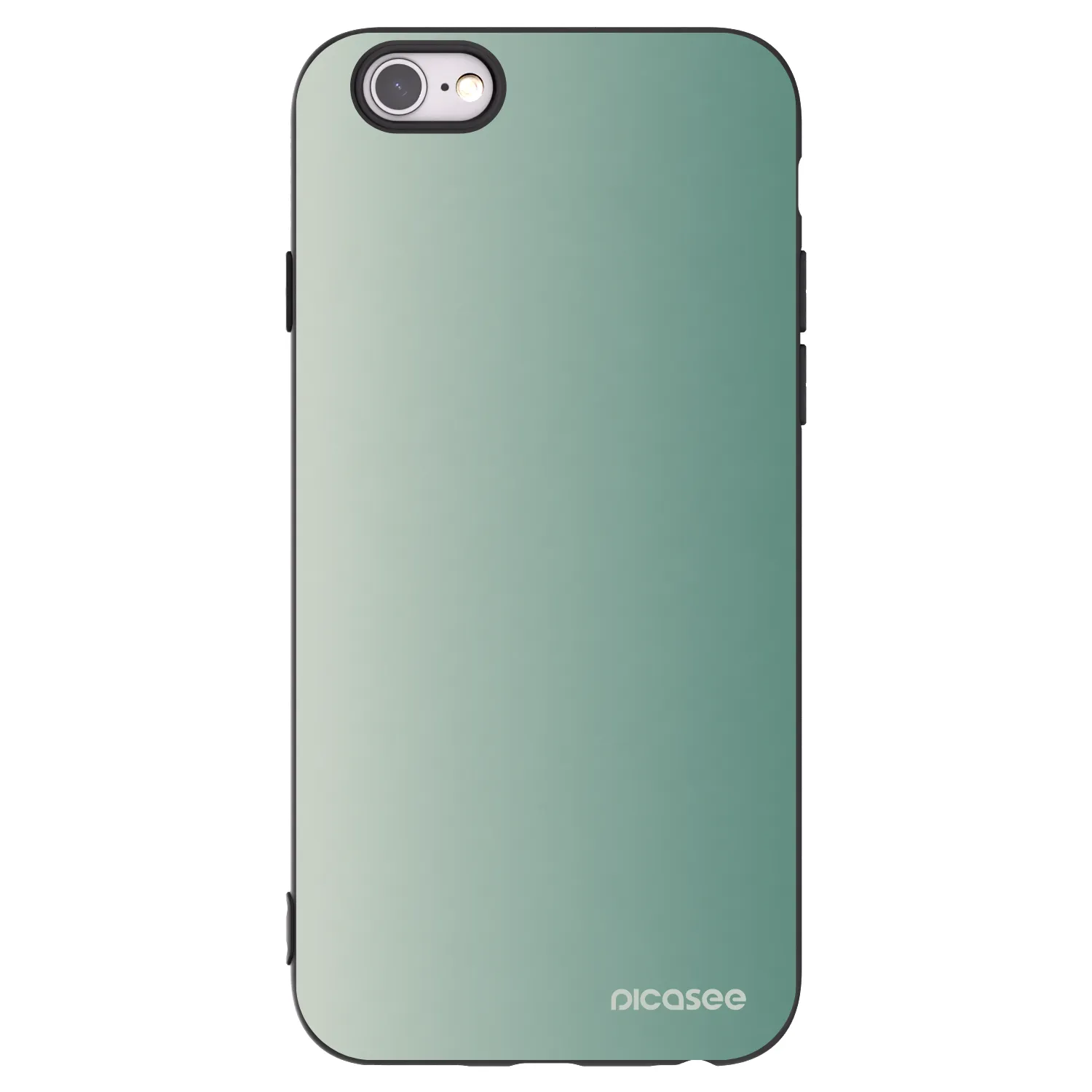 Picasee silikonowe czarne etui na Apple iPhone 6/6S - Misty Sage