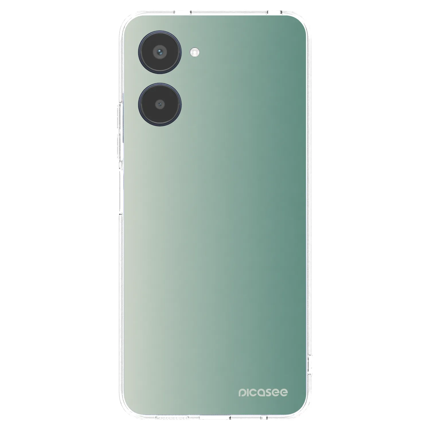 Picasee silikonowe przeźroczyste etui na Realme 10 4G - Misty Sage
