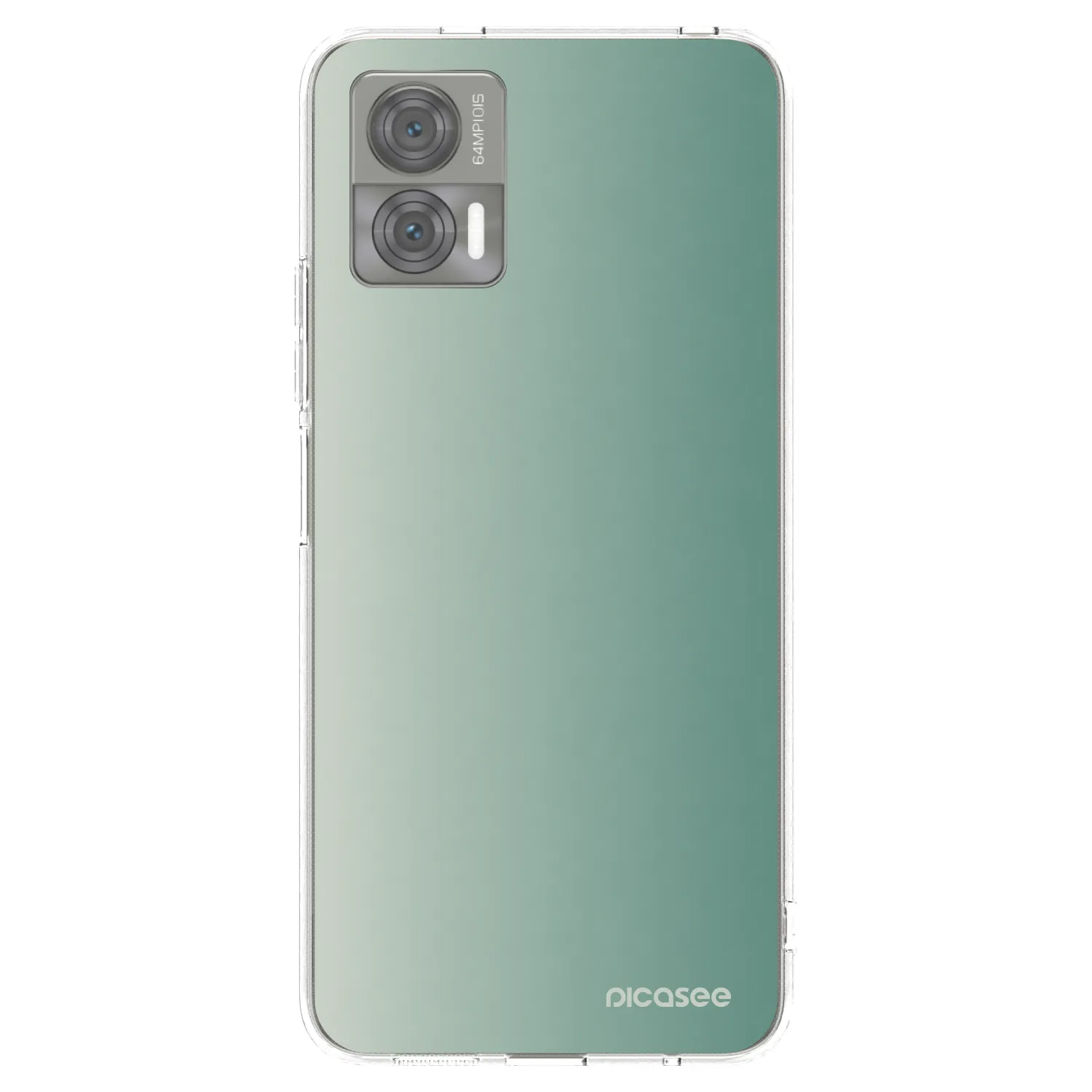 Picasee silikonowe przeźroczyste etui na Motorola Edge 30 Neo - Misty Sage
