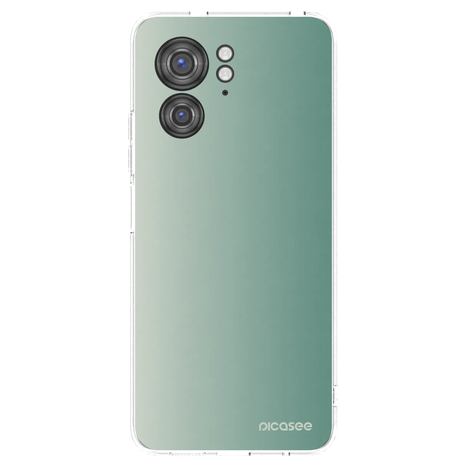 Picasee silikonowe przeźroczyste etui na Motorola Edge 40 - Misty Sage
