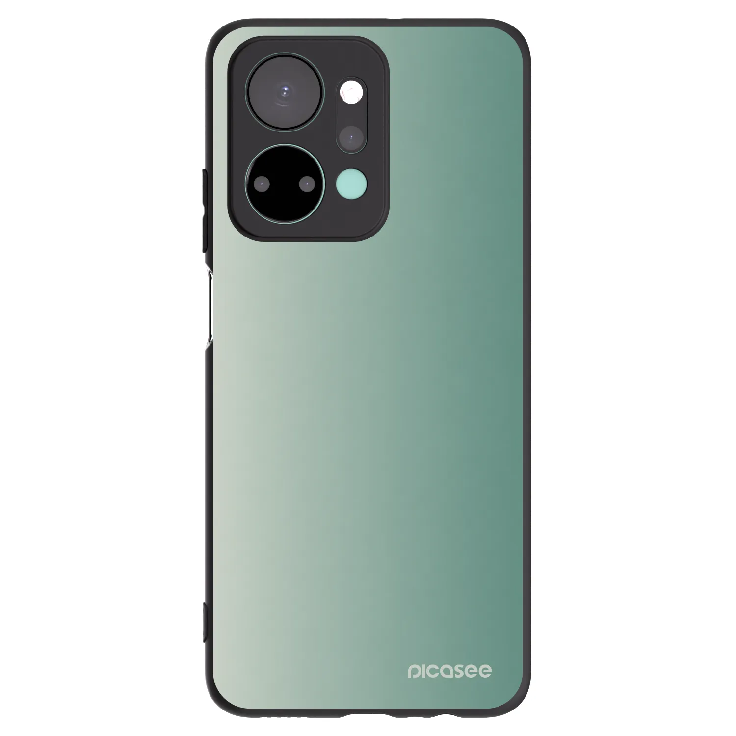 Picasee silikonowe czarne etui na Honor X7a - Misty Sage