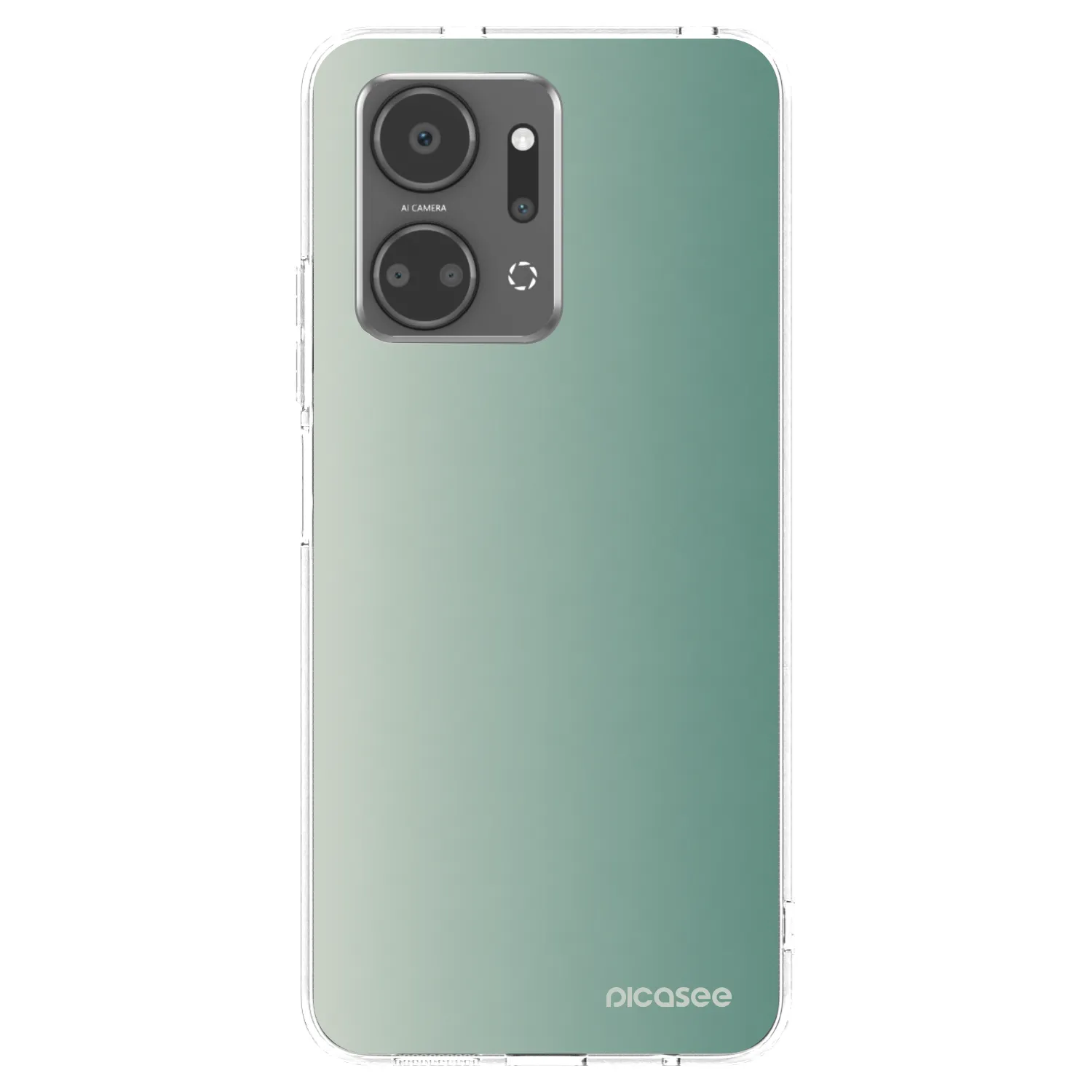 Picasee silikonowe przeźroczyste etui na Honor X7a - Misty Sage