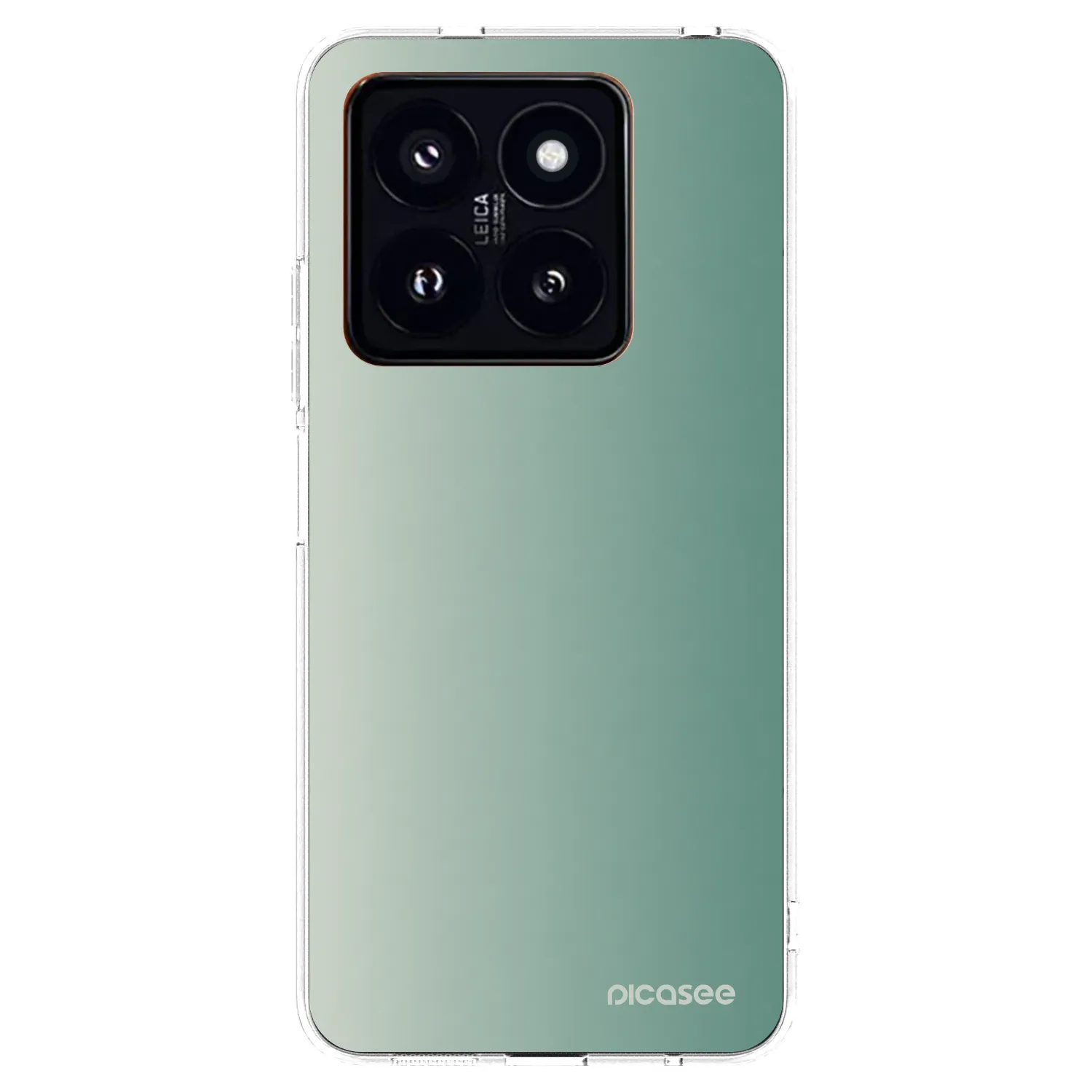 Picasee silikonowe przeźroczyste etui na Xiaomi 14 Pro - Misty Sage