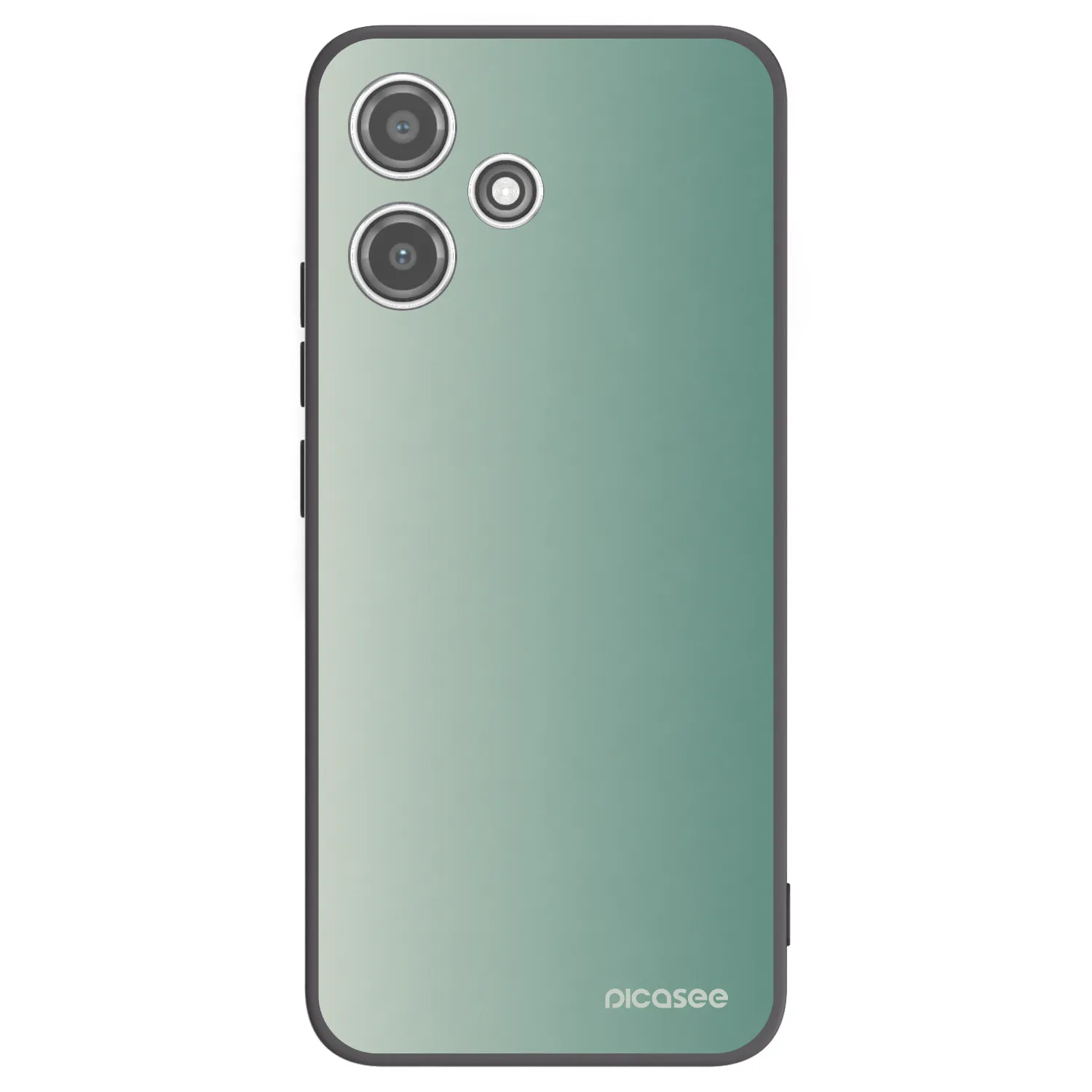 Picasee silikonowe czarne etui na Xiaomi Redmi 12 5G - Misty Sage