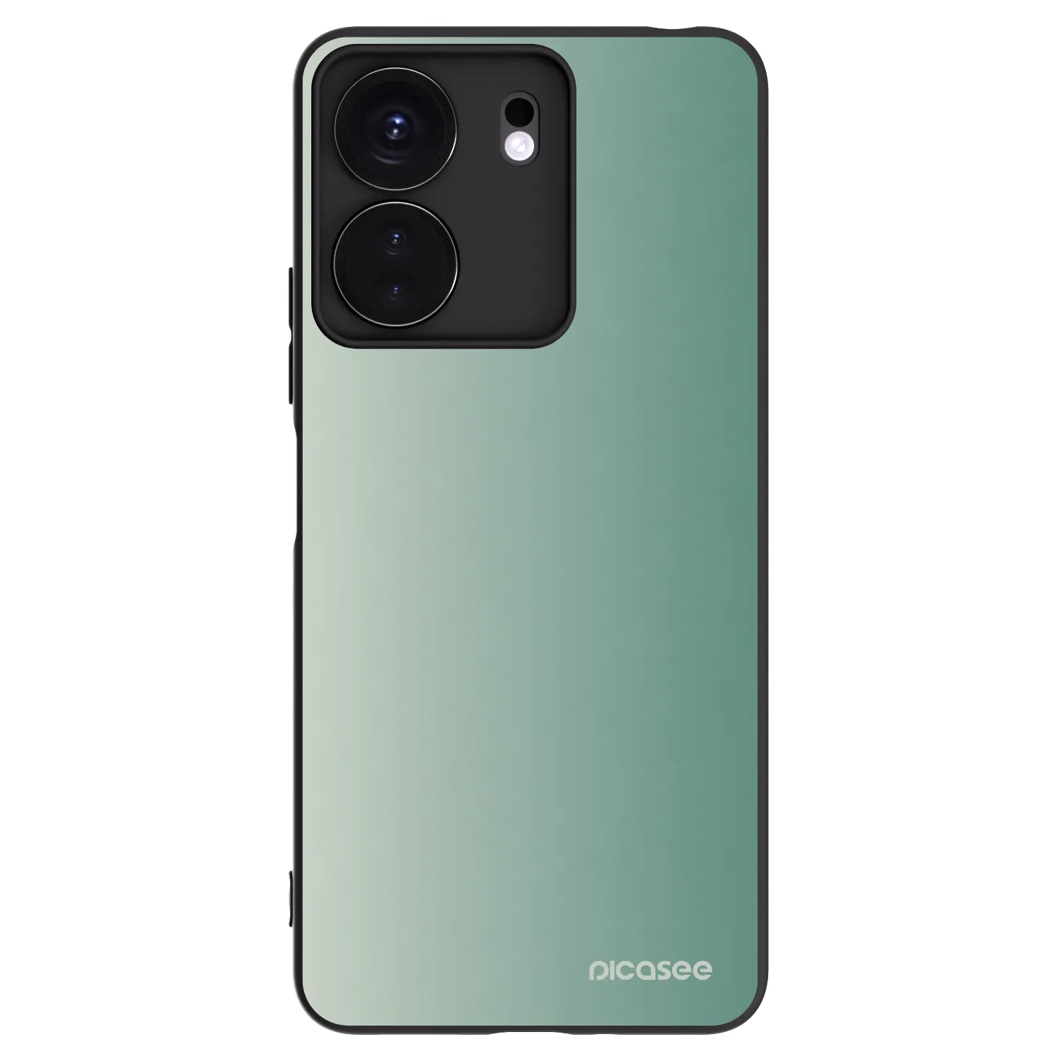 Picasee silikonowe czarne etui na Xiaomi Redmi 13C 4G - Misty Sage