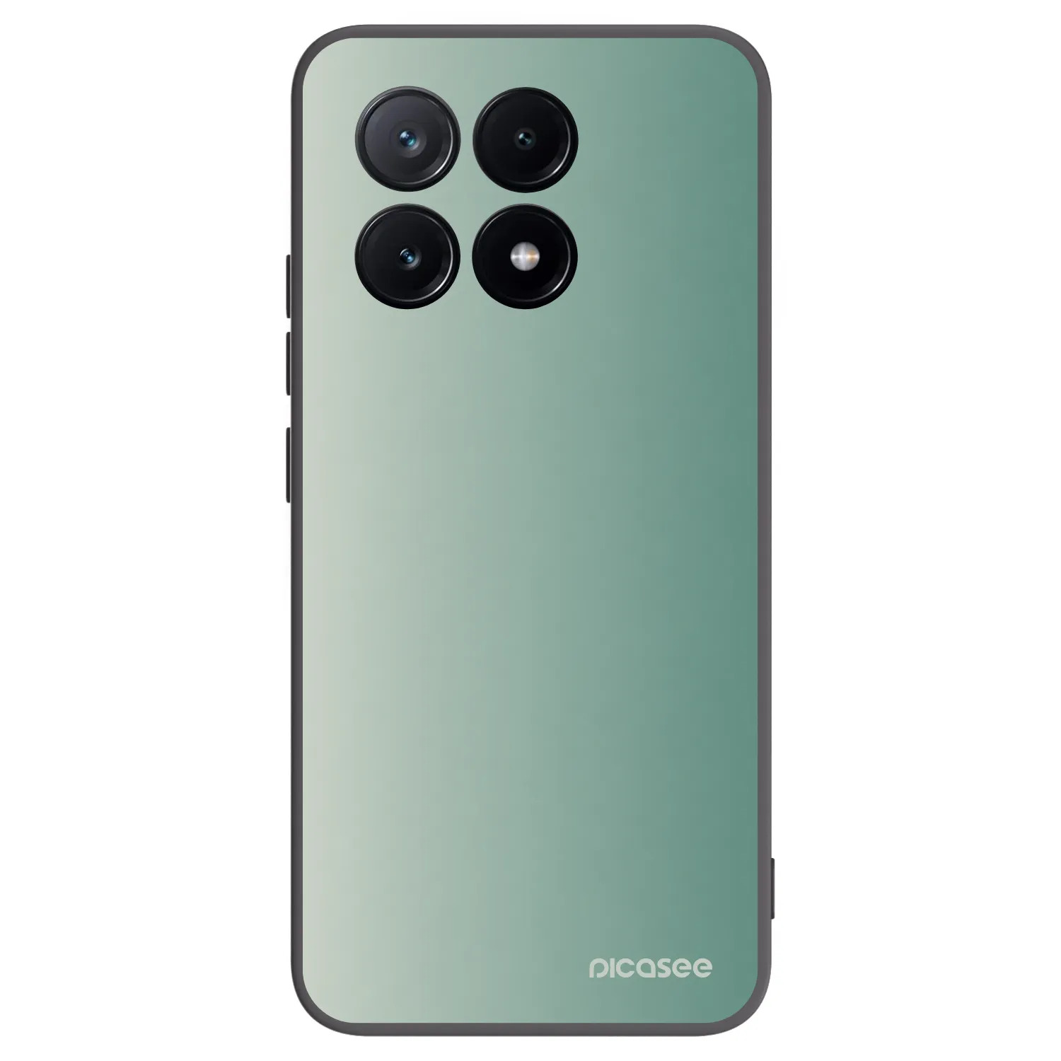 Picasee silikonowe czarne etui na Xiaomi Poco X6 Pro - Misty Sage