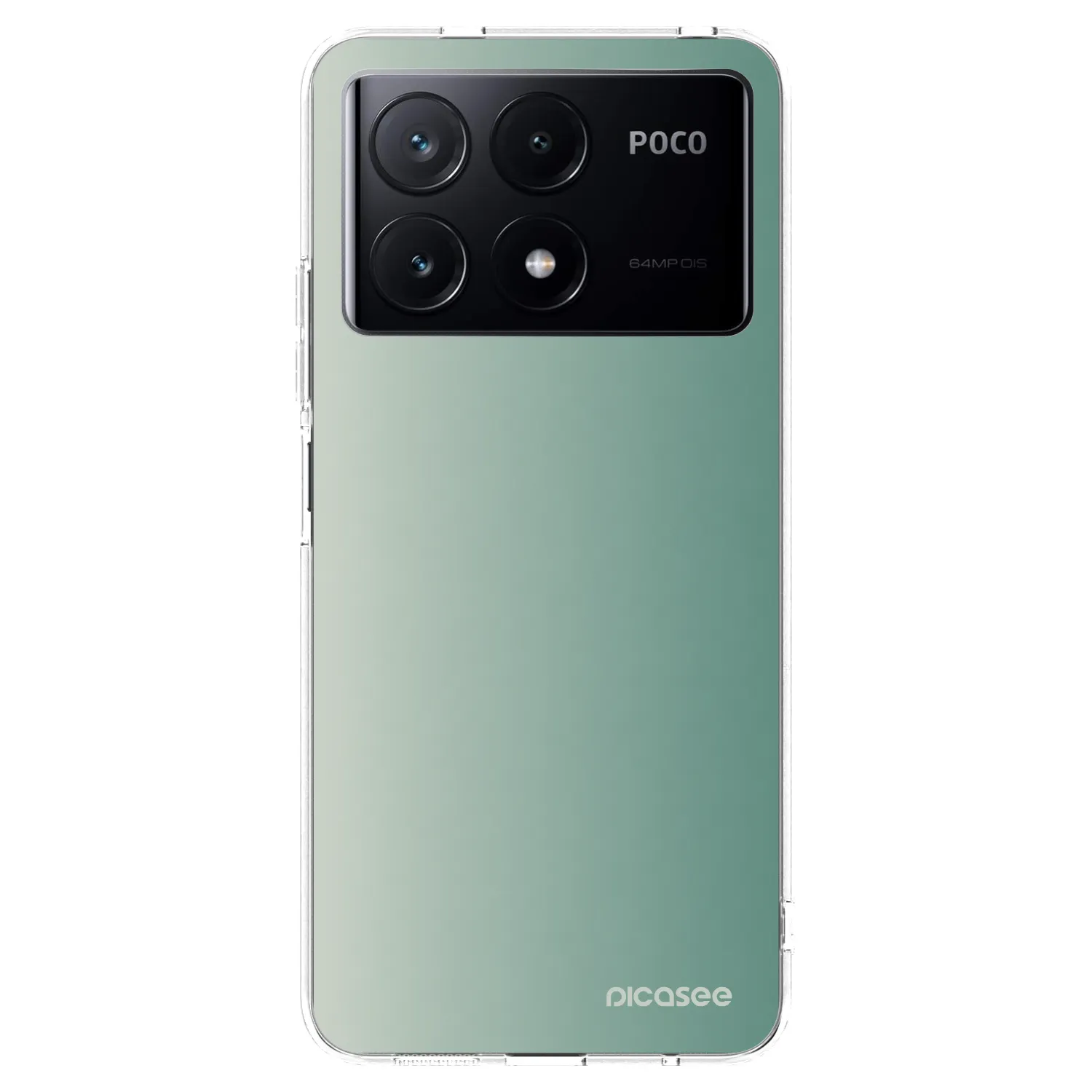 Picasee silikonowe przeźroczyste etui na Xiaomi Poco X6 Pro - Misty Sage