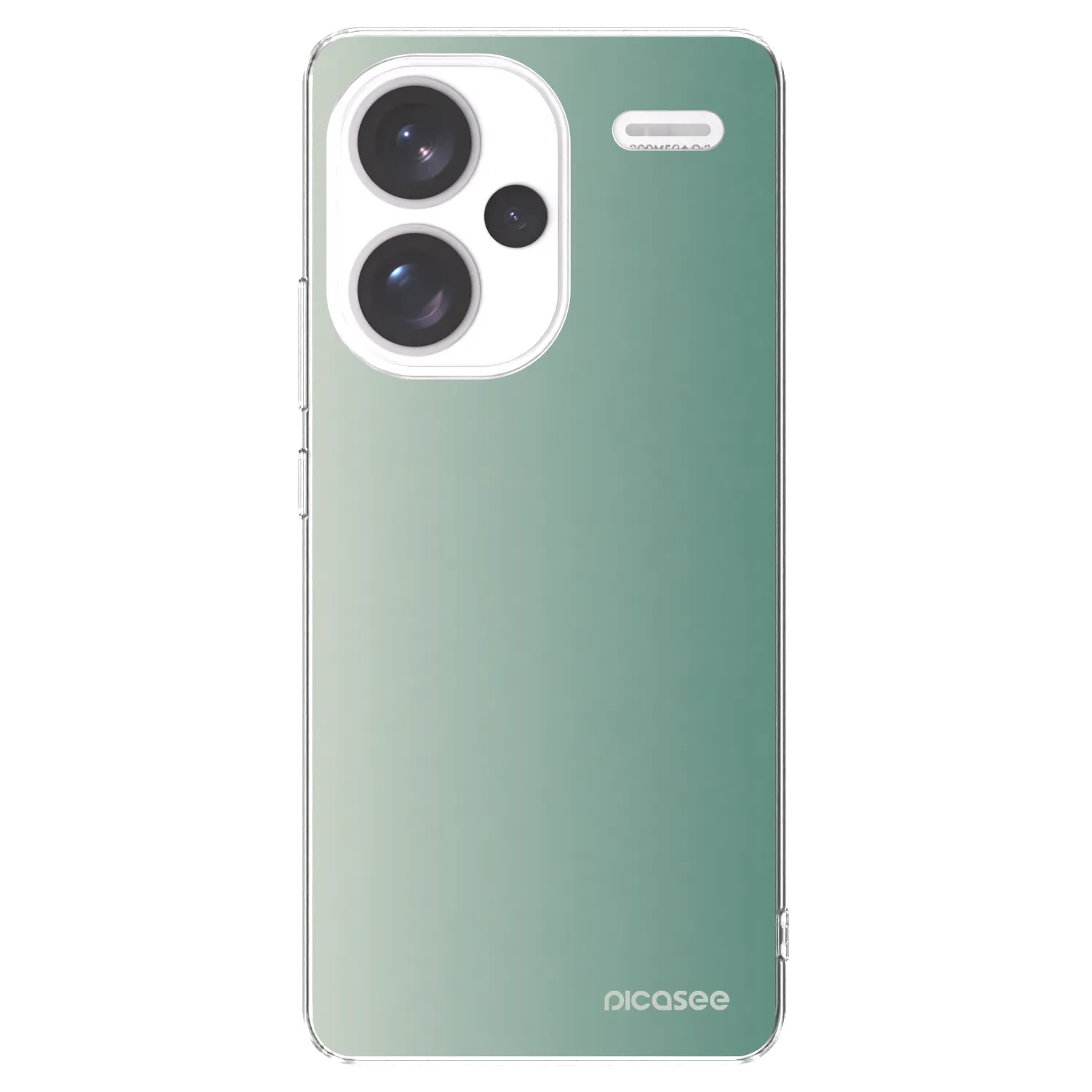 Picasee silikonowe przeźroczyste etui na Xiaomi Redmi Note 13 Pro+ 5G - Misty Sage