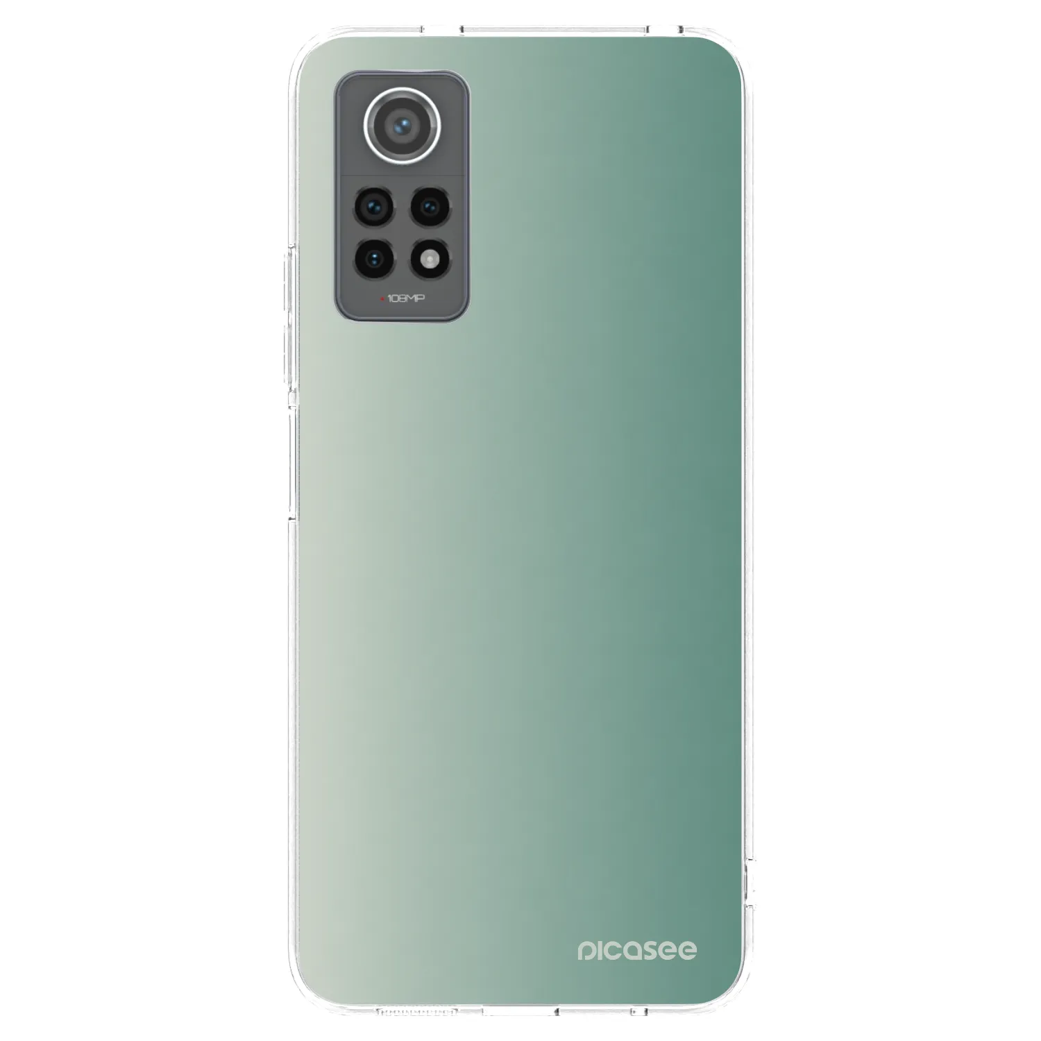 Picasee silikonowe przeźroczyste etui na Xiaomi Redmi Note 12 Pro 4G - Misty Sage