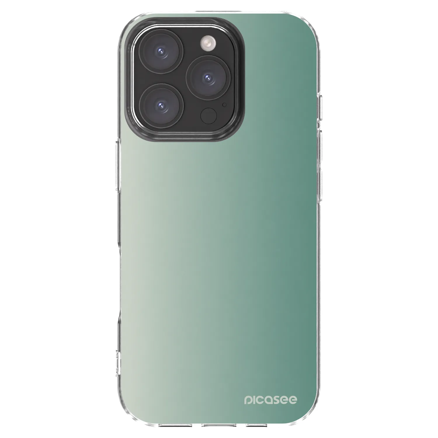 Picasee silikonowe przeźroczyste etui na Apple iPhone 16 Pro - Misty Sage