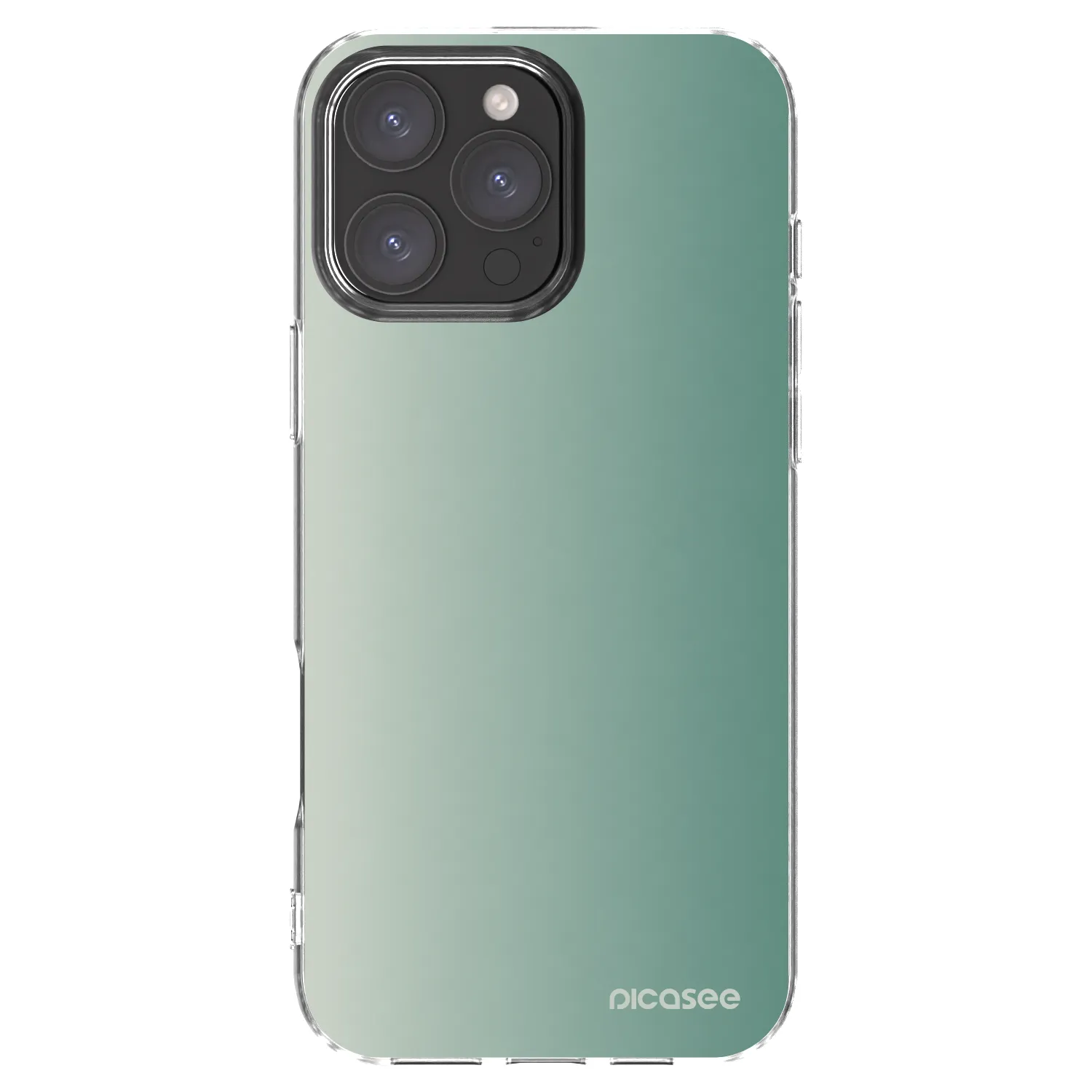 Picasee silikonowe przeźroczyste etui na Apple iPhone 16 Pro Max - Misty Sage