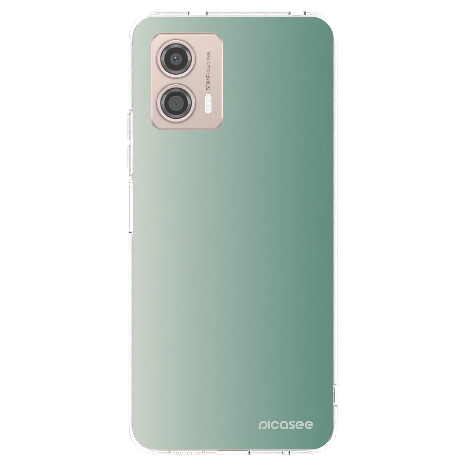 Picasee silikonowe przeźroczyste etui na Motorola Moto G53 5G - Misty Sage