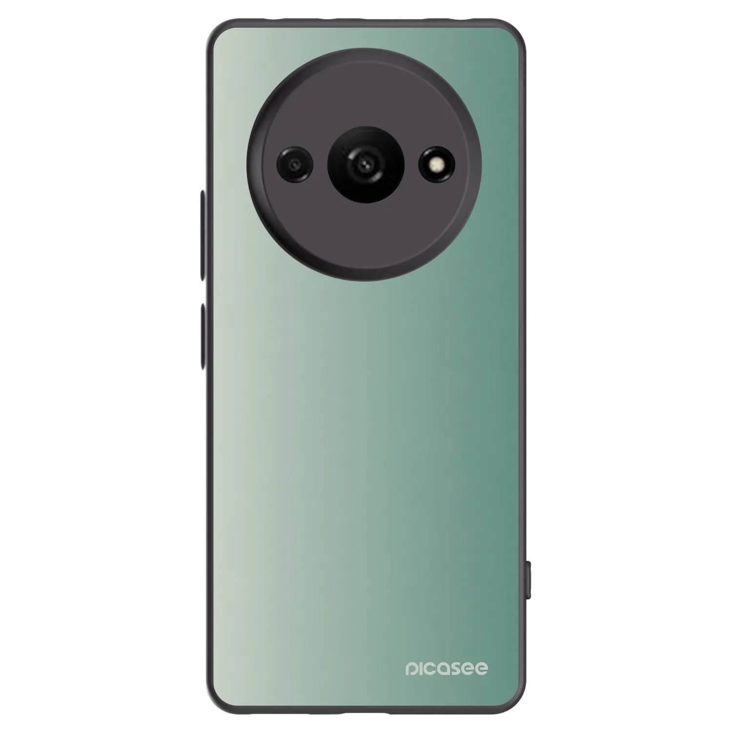 Picasee silikonowe czarne etui na Xiaomi Redmi A3 - Misty Sage