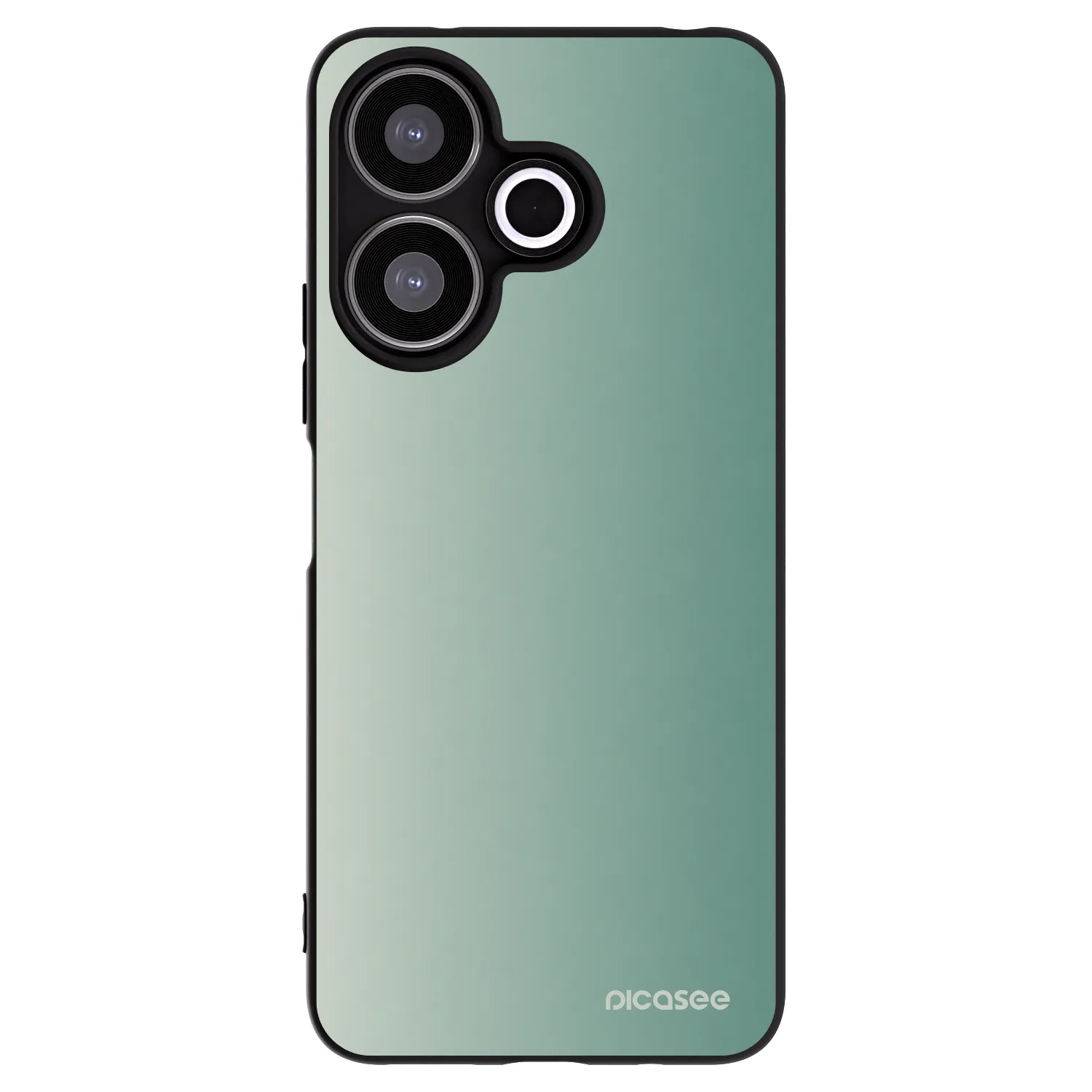 Picasee silikonowe czarne etui na Xiaomi Redmi 13 4G - Misty Sage