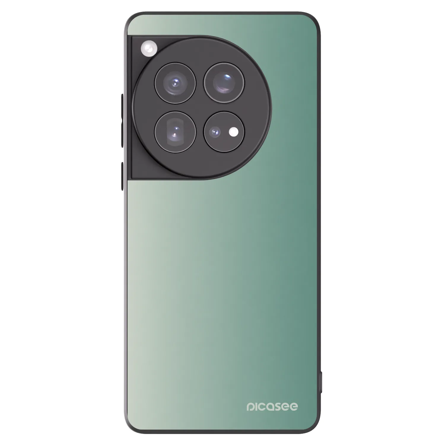 Picasee silikonowe czarne etui na OnePlus 12 5G - Misty Sage