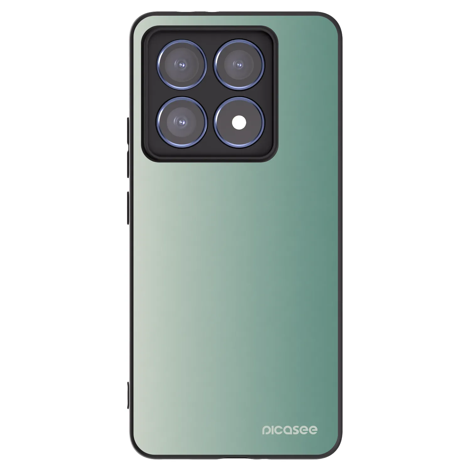 Picasee silikonowe czarne etui na Xiaomi 14T Pro - Misty Sage
