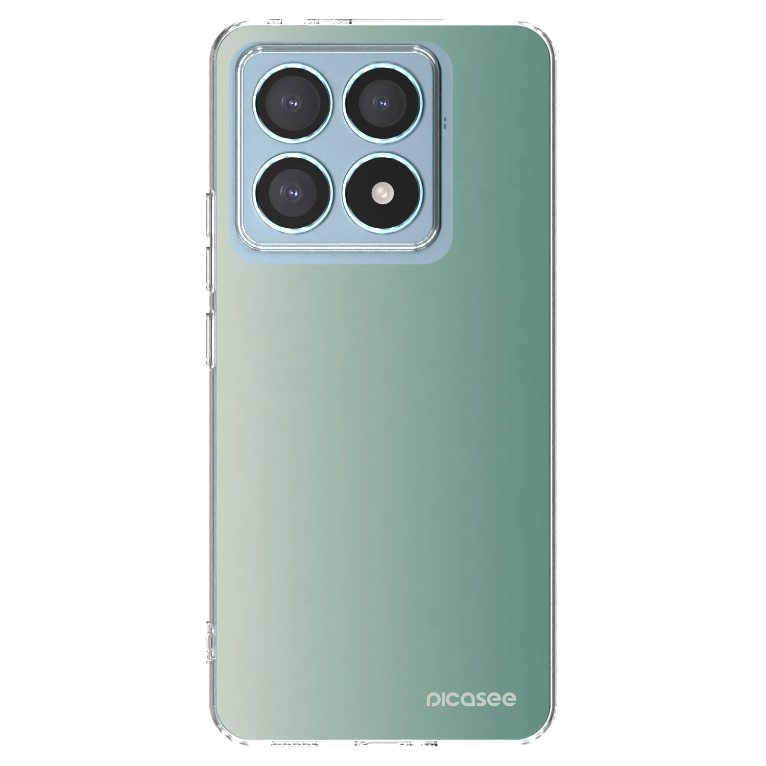Picasee silikonowe przeźroczyste etui na Xiaomi 14T Pro - Misty Sage