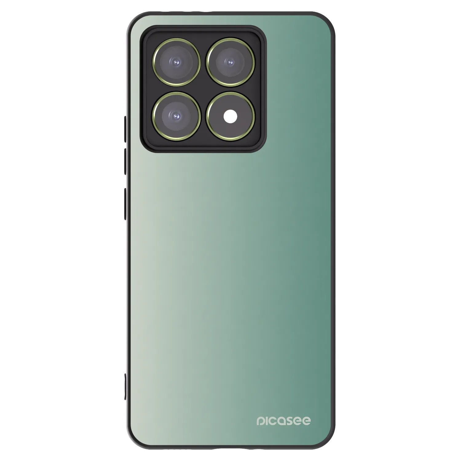 Picasee silikonowe czarne etui na Xiaomi 14T - Misty Sage