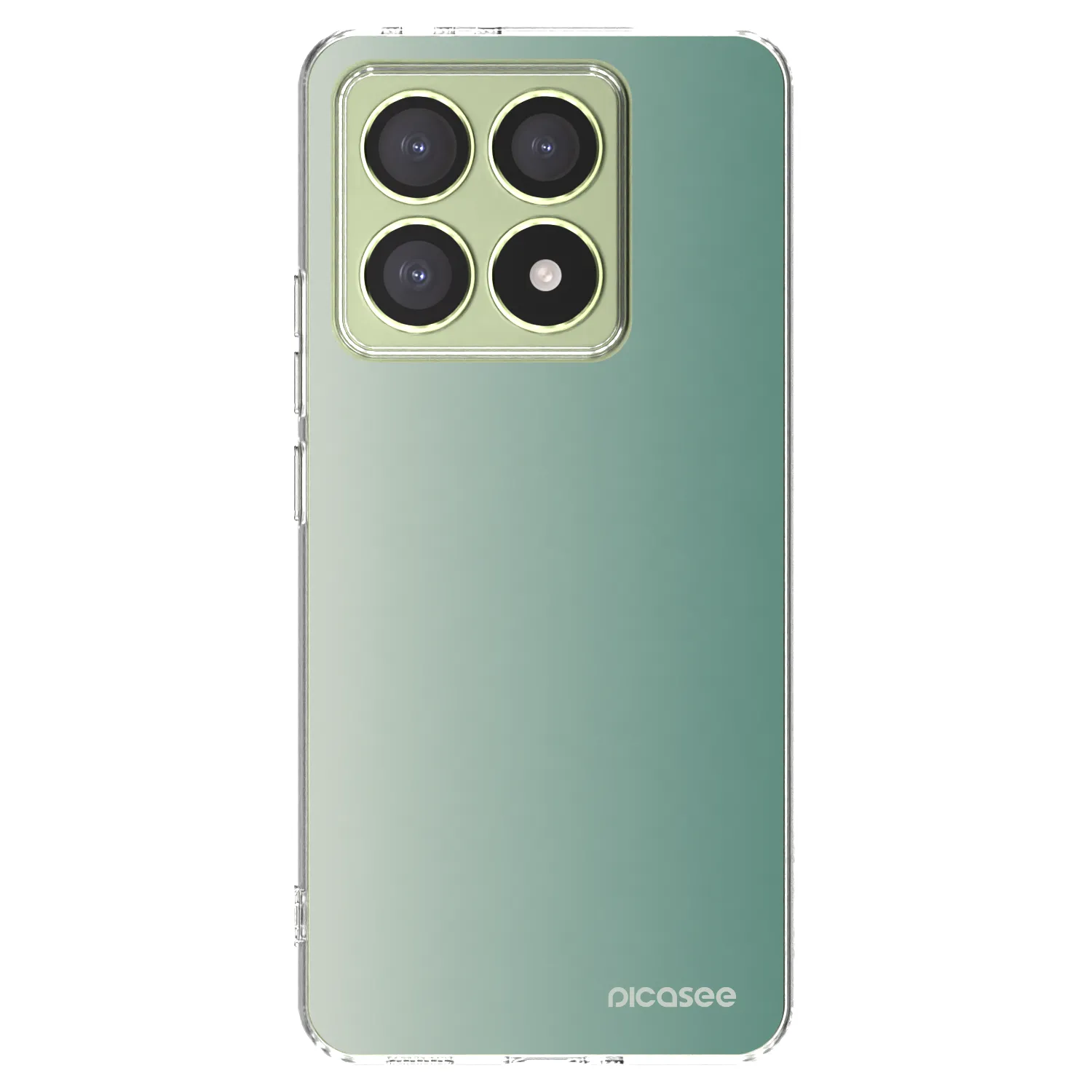 Picasee silikonowe przeźroczyste etui na Xiaomi 14T - Misty Sage
