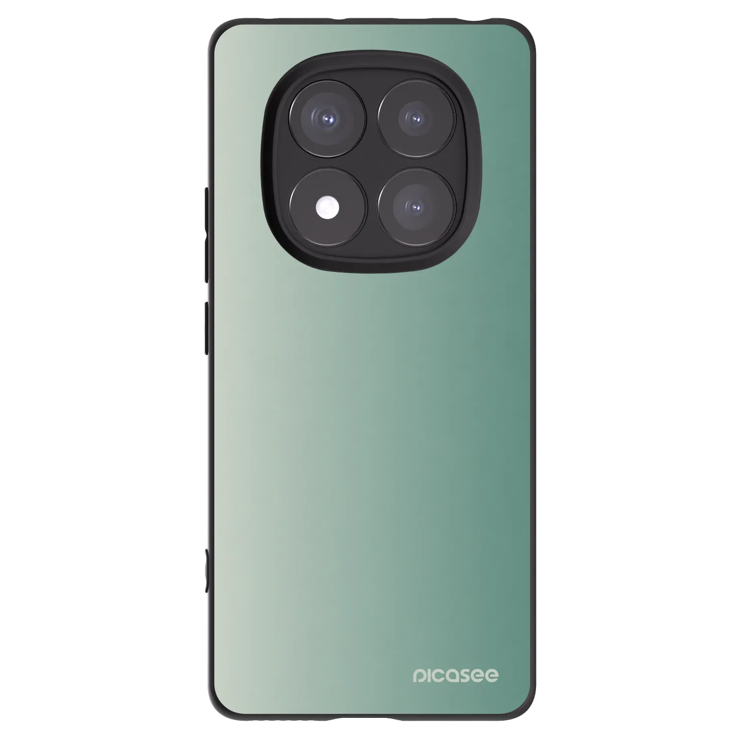 Picasee silikonowe czarne etui na Xiaomi Redmi Note 14 Pro 5G - Misty Sage