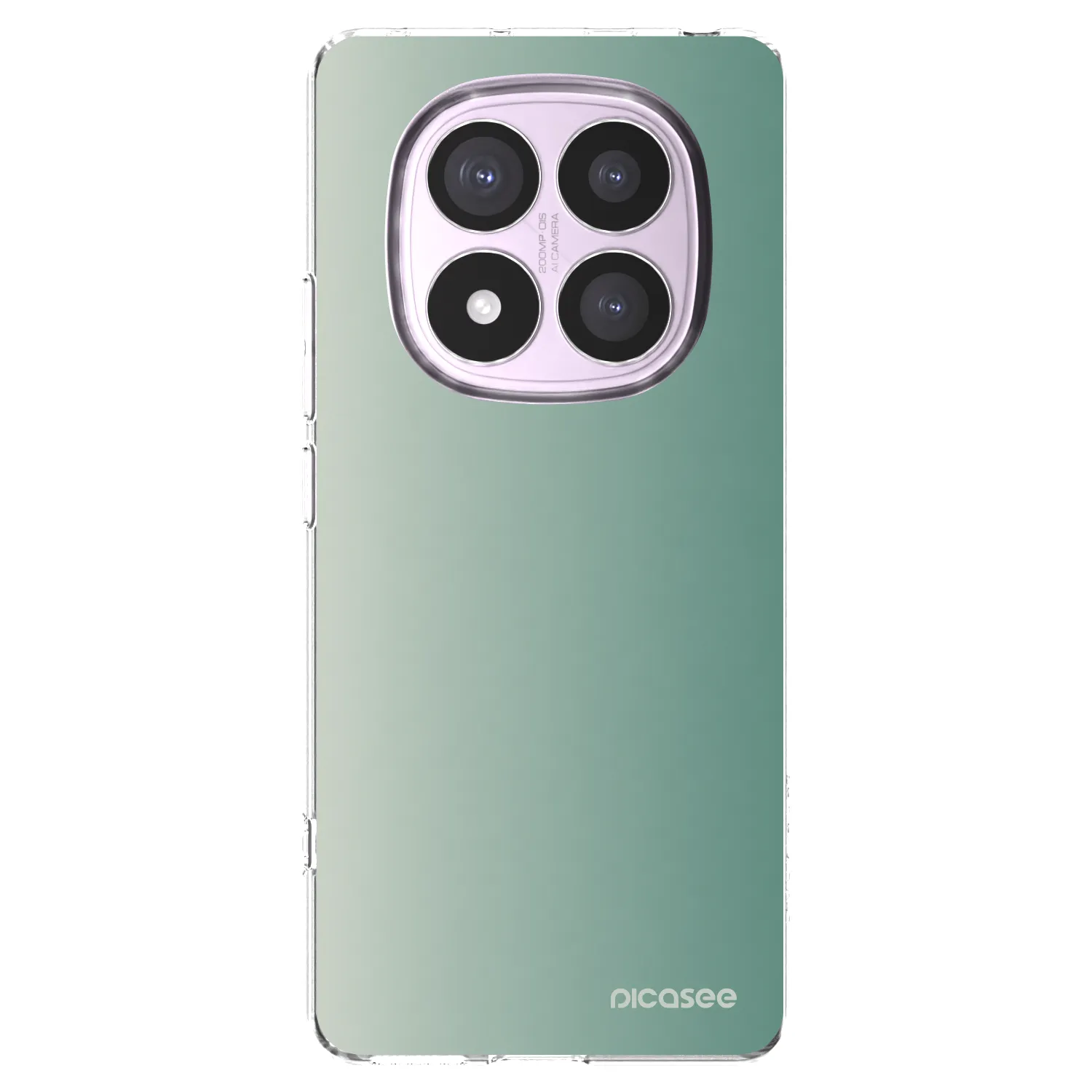 Picasee silikonowe przeźroczyste etui na Xiaomi Redmi Note 14 Pro 5G - Misty Sage
