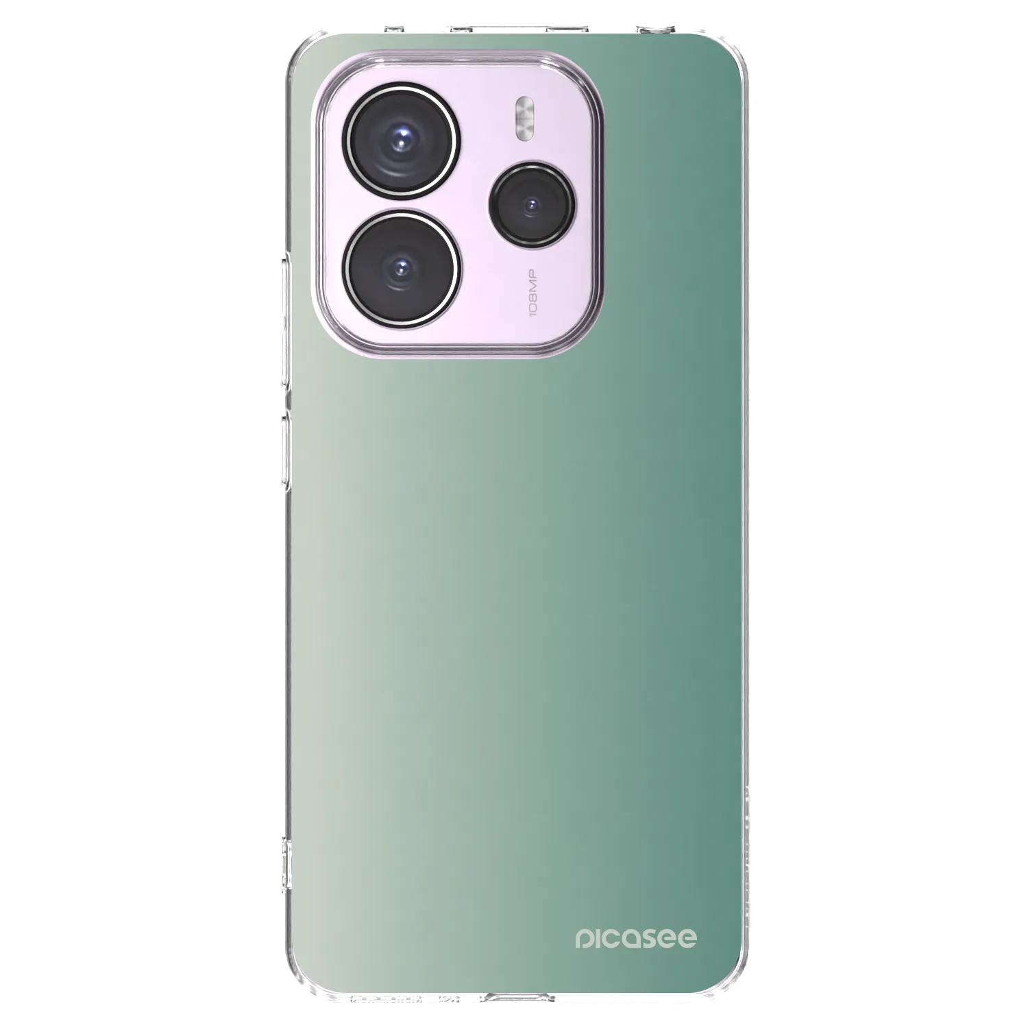 Picasee silikonowe przeźroczyste etui na Xiaomi Redmi Note 14 5G - Misty Sage