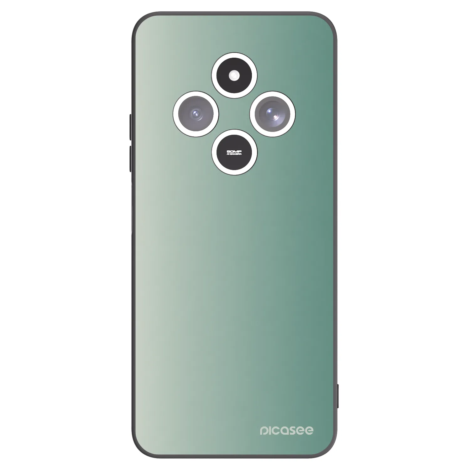 Picasee silikonowe czarne etui na Xiaomi Redmi 14C - Misty Sage