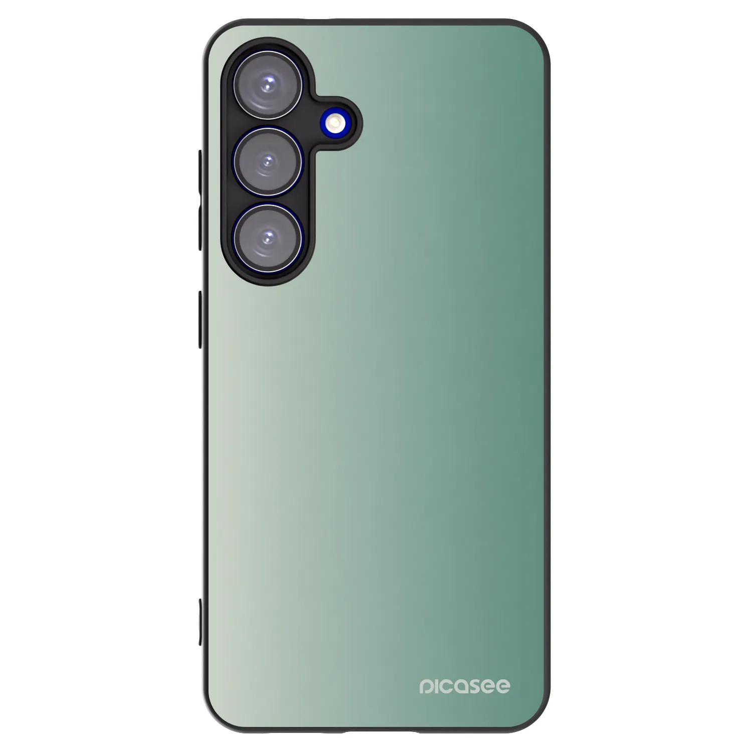 Picasee silikonowe czarne etui na Samsung Galaxy S25 5G - Misty Sage