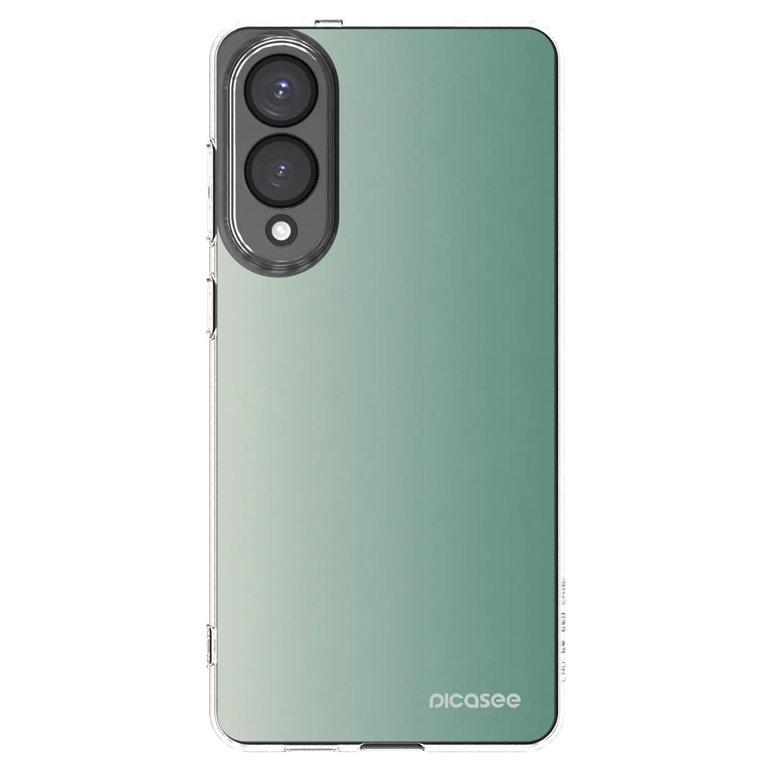 Picasee silikonowe przeźroczyste etui na Samsung Galaxy S25 Edge 5G - Misty Sage
