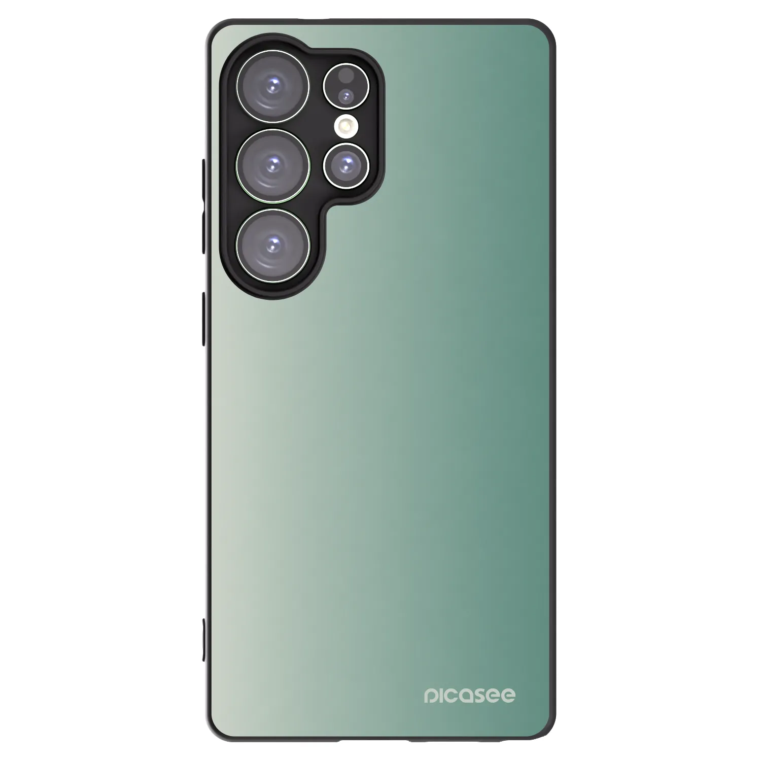 Picasee silikonowe czarne etui na Samsung Galaxy S25 Ultra 5G - Misty Sage