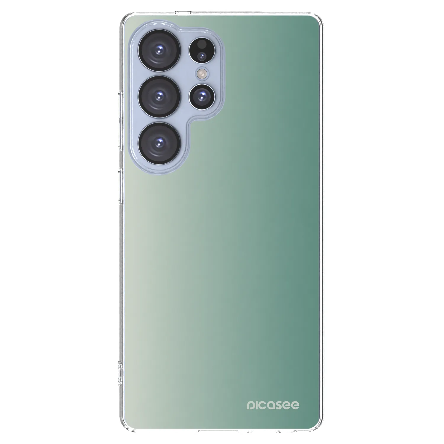 Picasee silikonowe przeźroczyste etui na Samsung Galaxy S25 Ultra 5G - Misty Sage