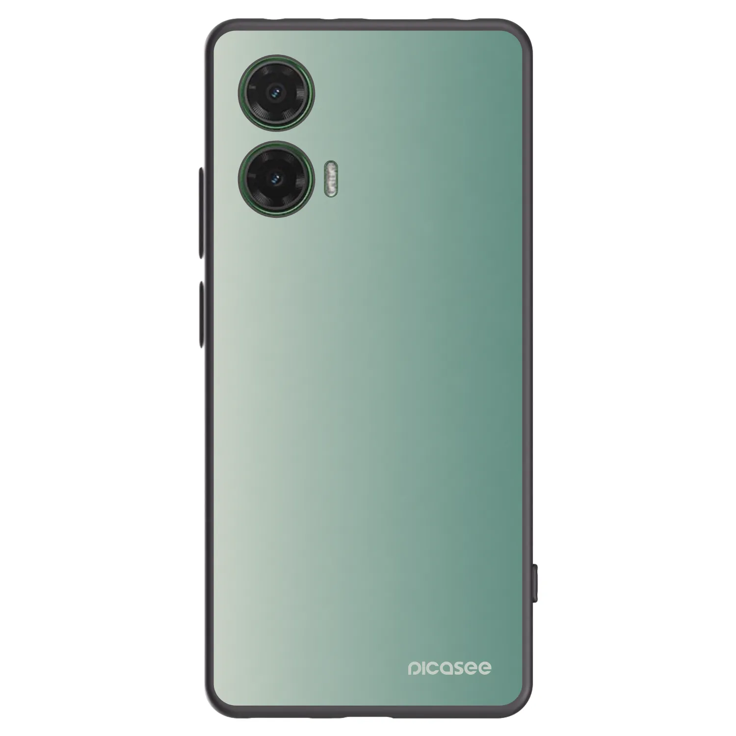 Picasee silikonowe czarne etui na Motorola Moto G35 5G - Misty Sage
