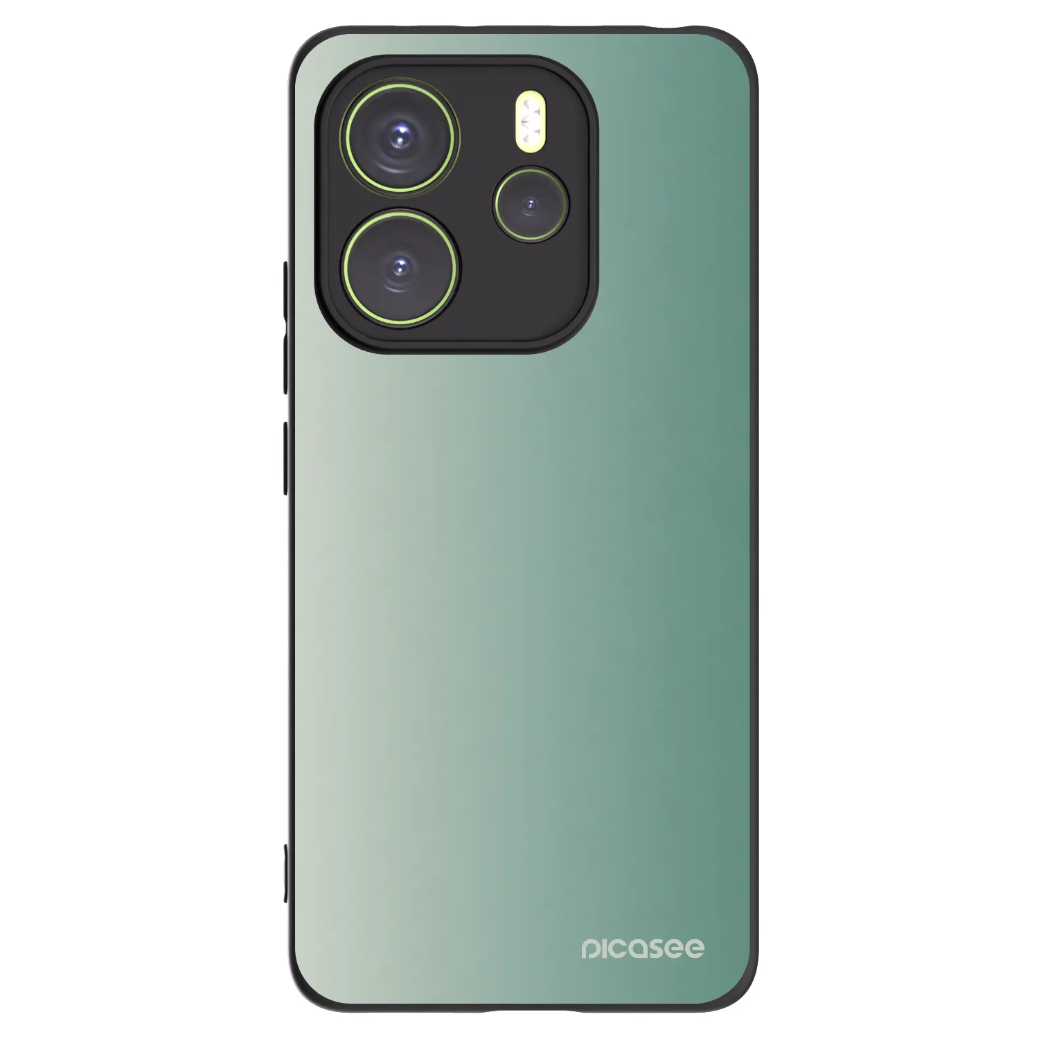 Picasee silikonowe czarne etui na Xiaomi Redmi Note 14 4G - Misty Sage