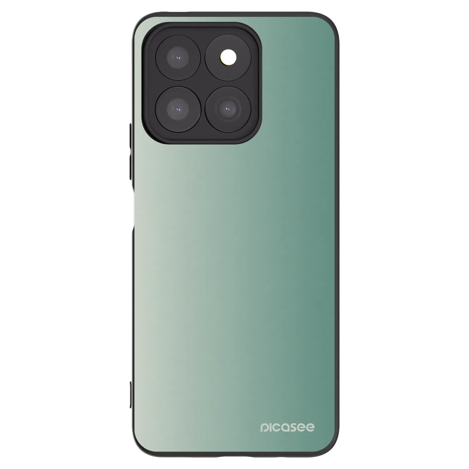 Picasee silikonowe czarne etui na Honor X8c - Misty Sage