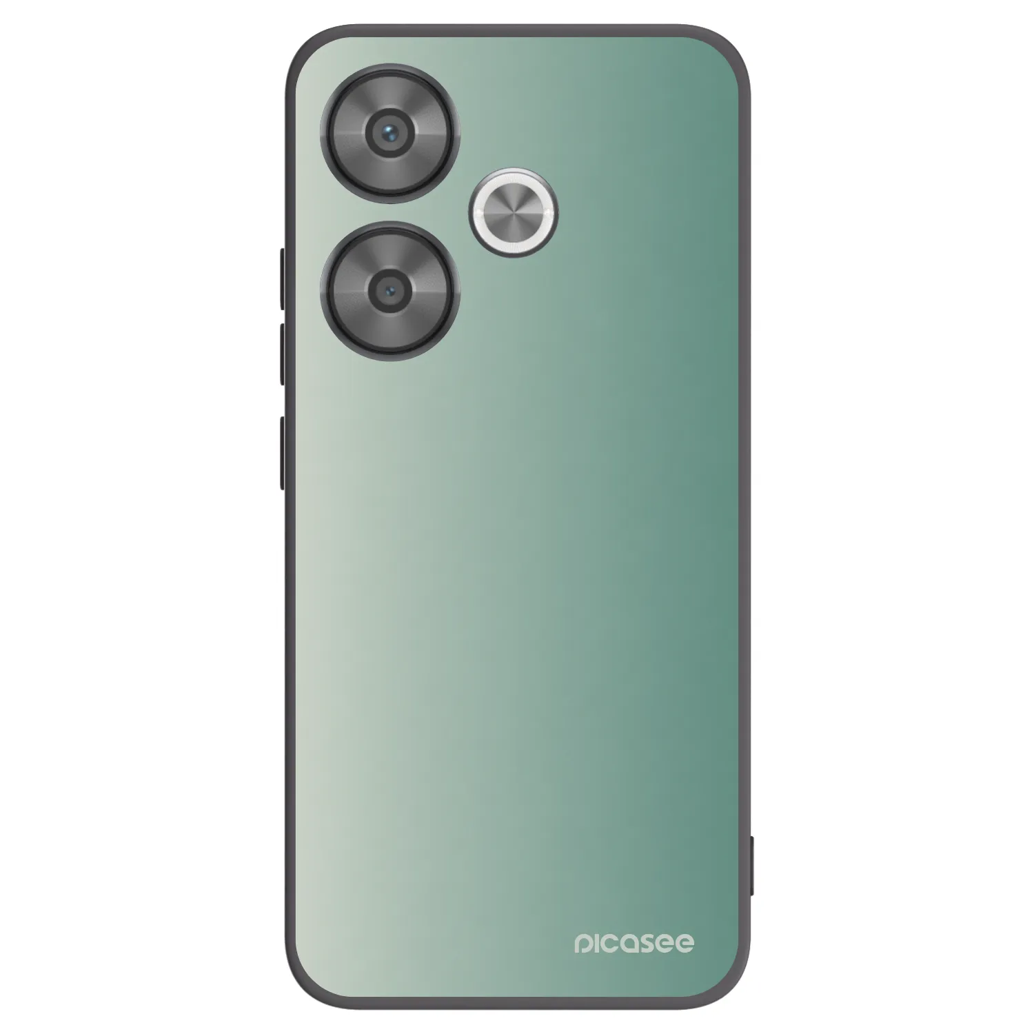 Picasee silikonowe czarne etui na Xiaomi Poco F6 - Misty Sage